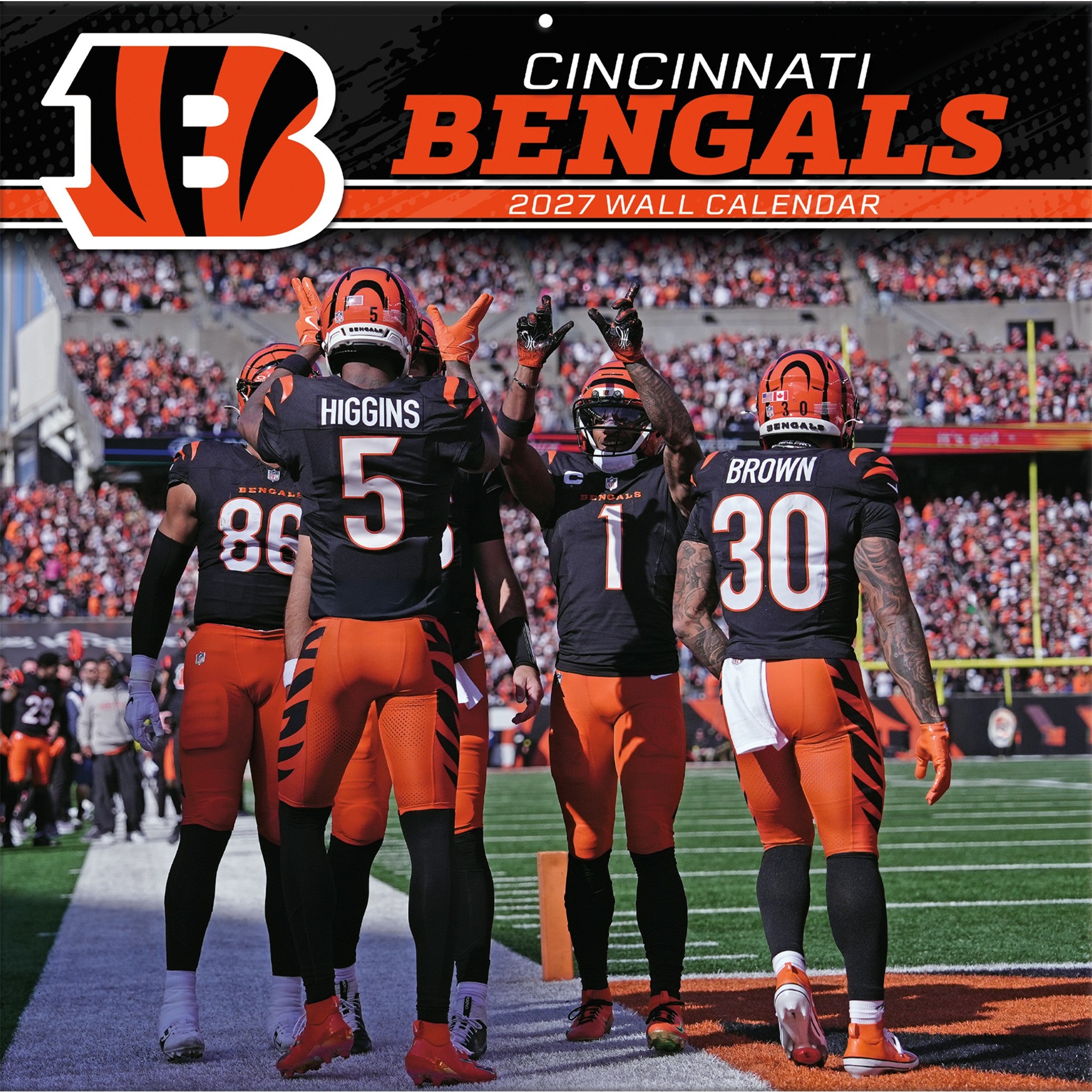 NFL Cincinnati Bengals 2027 Wall Calendar - Online Only