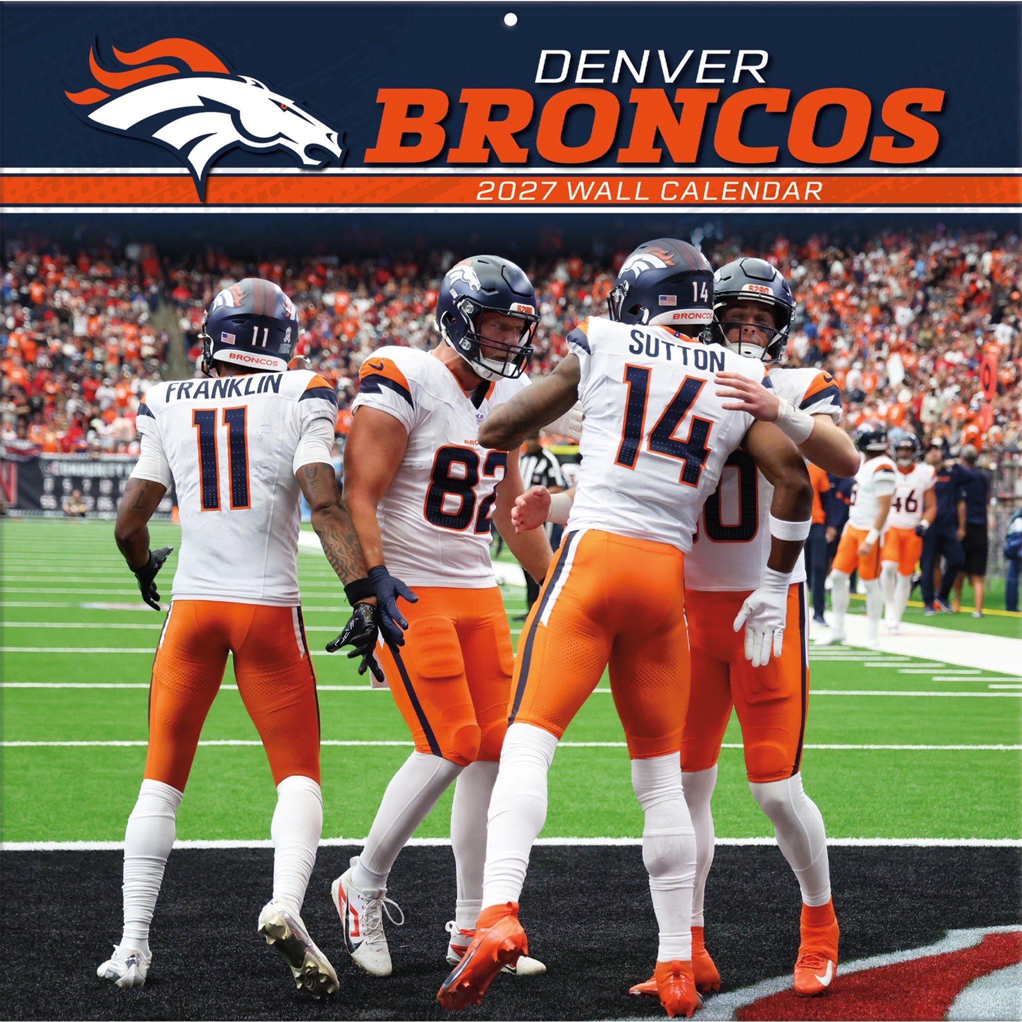 NFL Denver Broncos 2027 Wall Calendar - Online Only