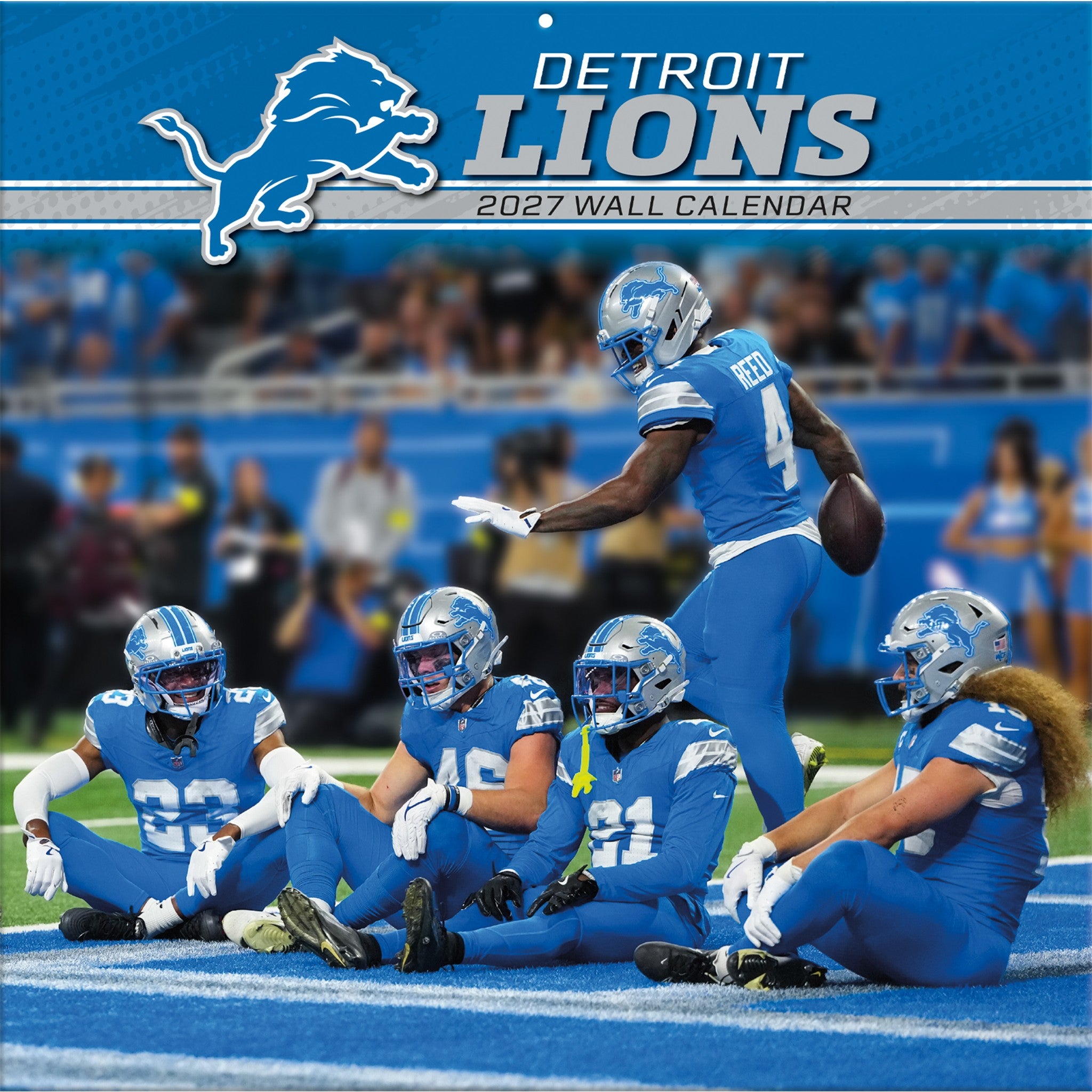 NFL Detroit Lions 2027 Wall Calendar