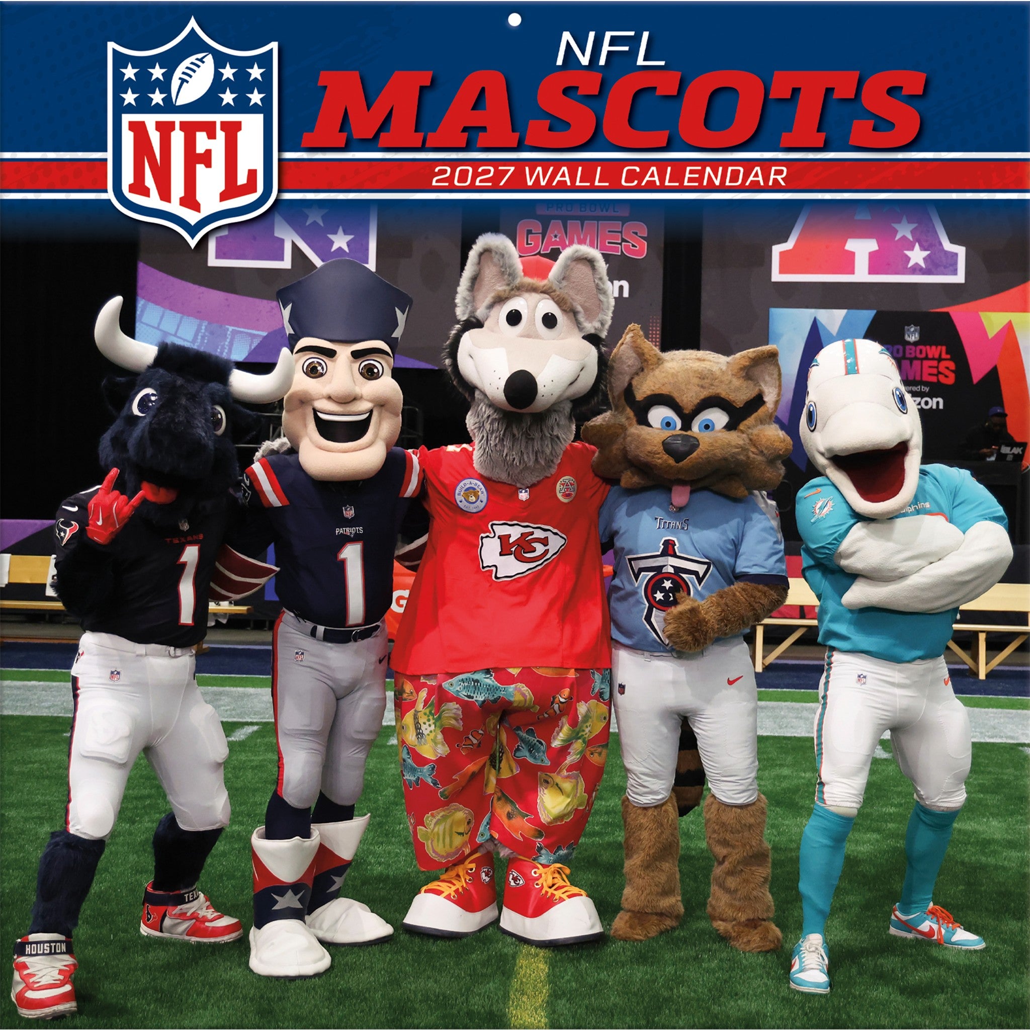 NFL Mascots 2027 Wall Calendar