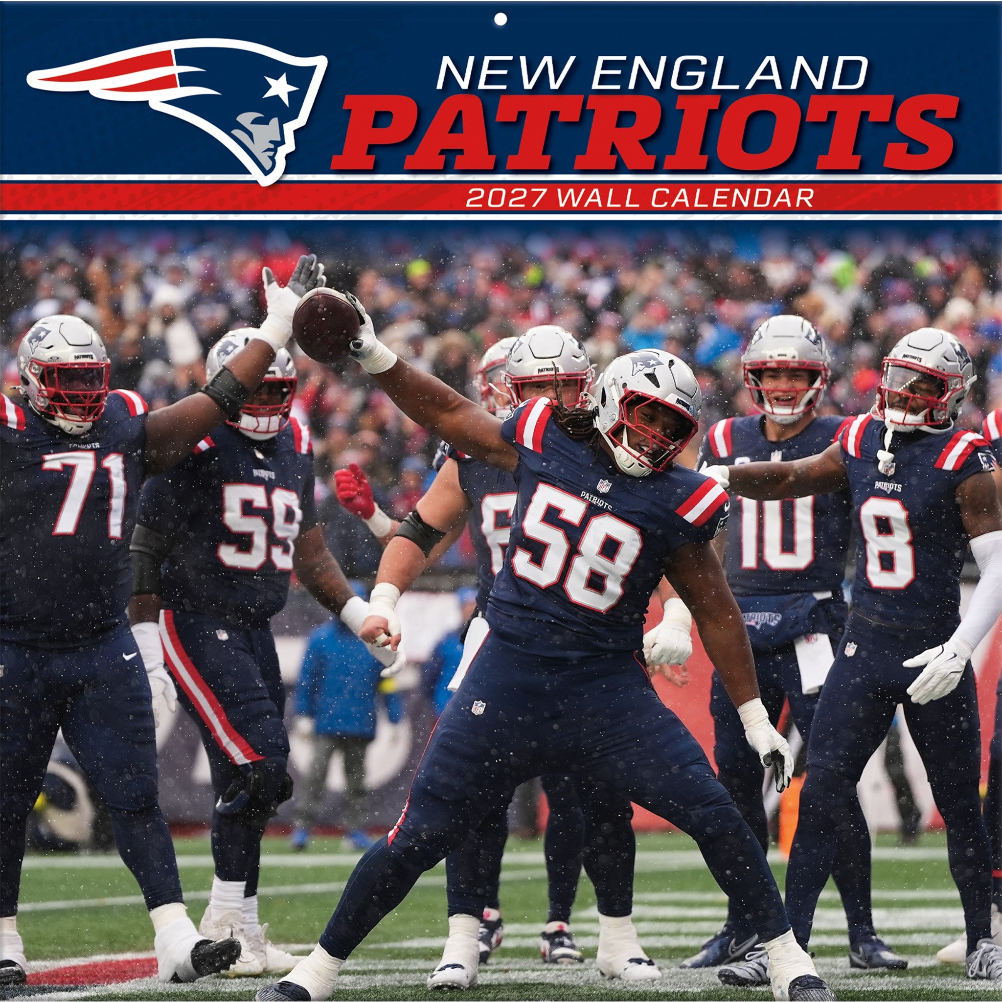 NFL New England Patriots 2027 Wall Calendar
