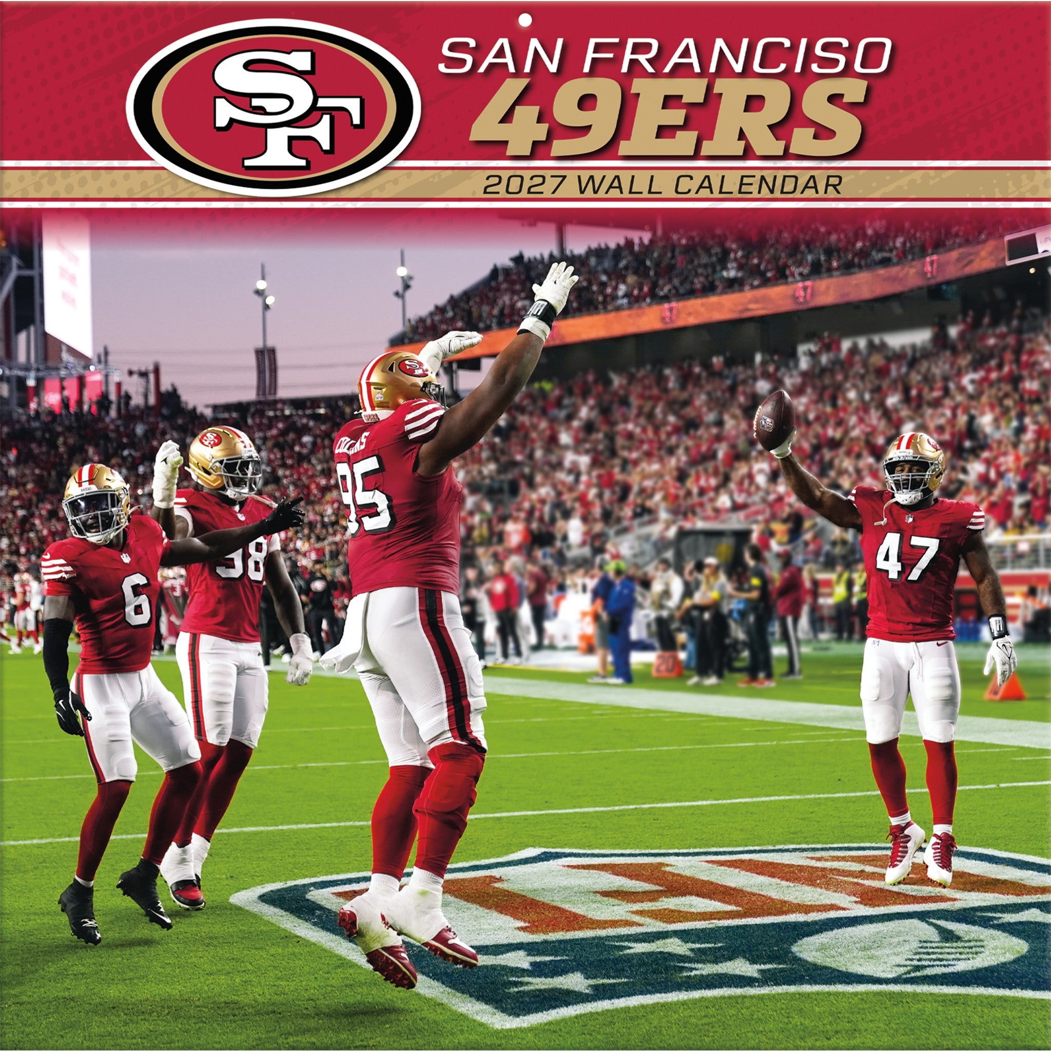 NFL San Francisco 49Ers 2027 Wall Calendar