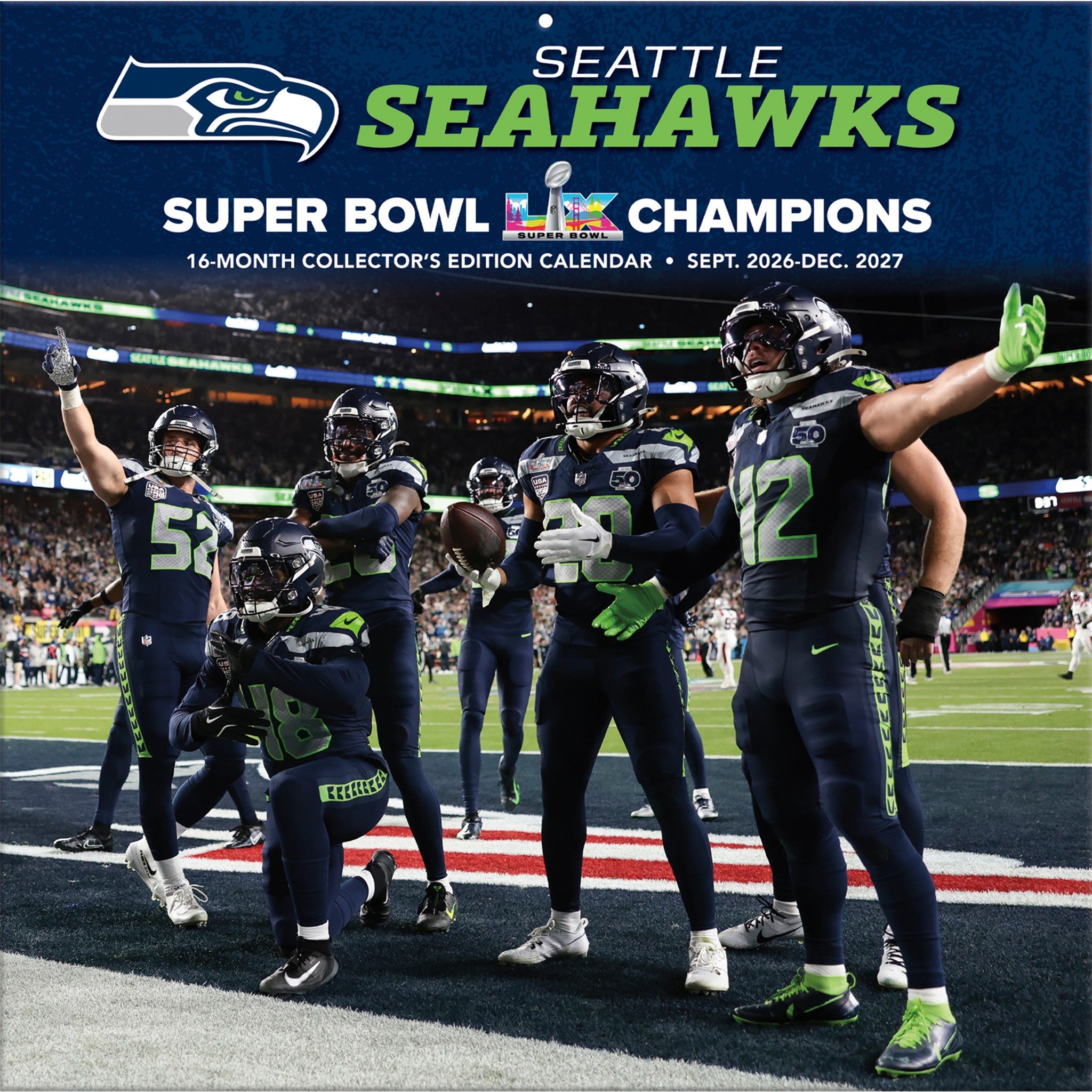 NFL Seattle Seahawks 2027 Wall Calendar