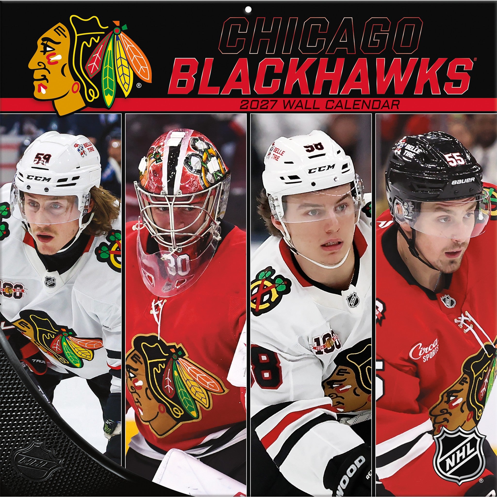 NHL Chicago Blackhawks 2027 Wall Calendar