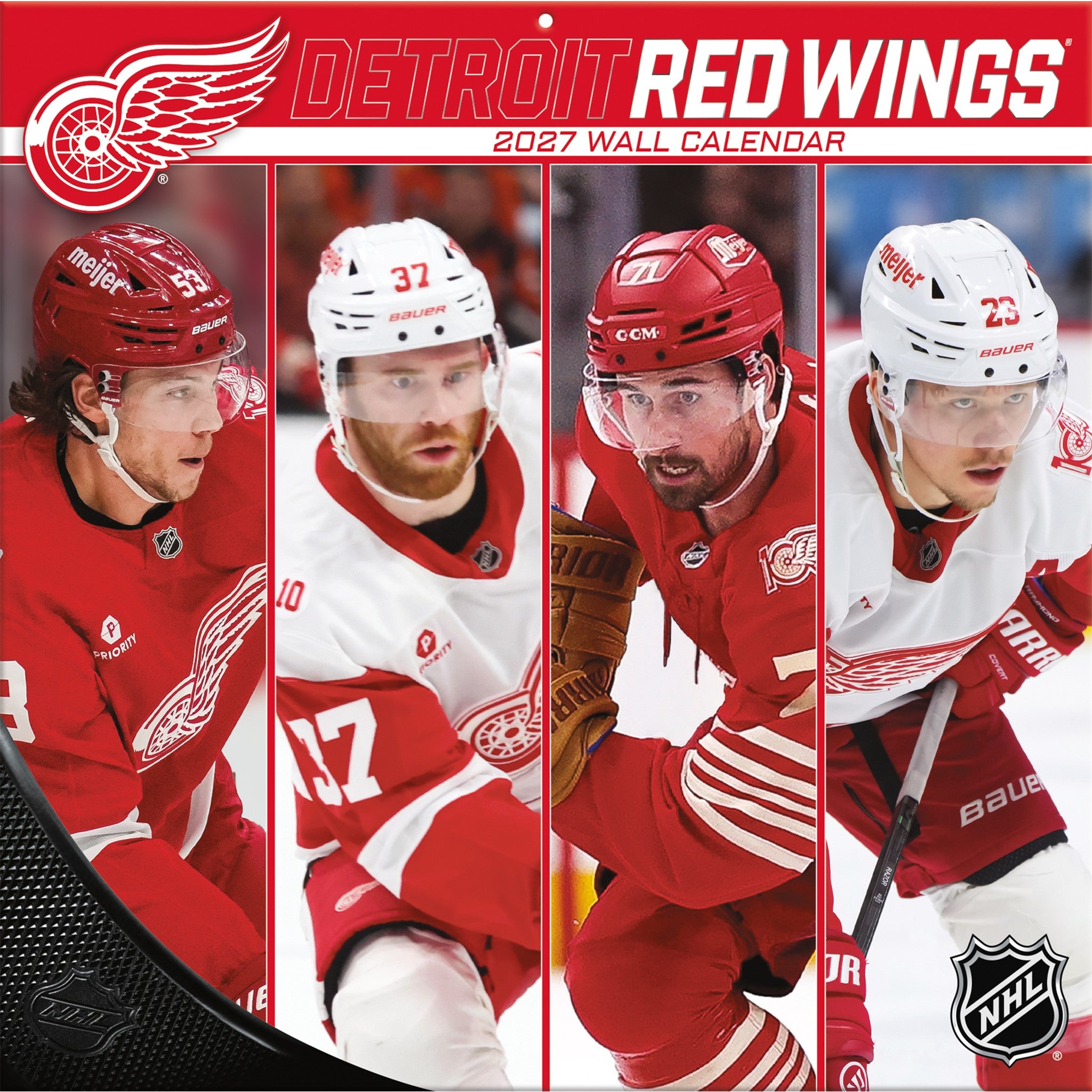 NHL Detroit Red Wings 2027 Wall Calendar