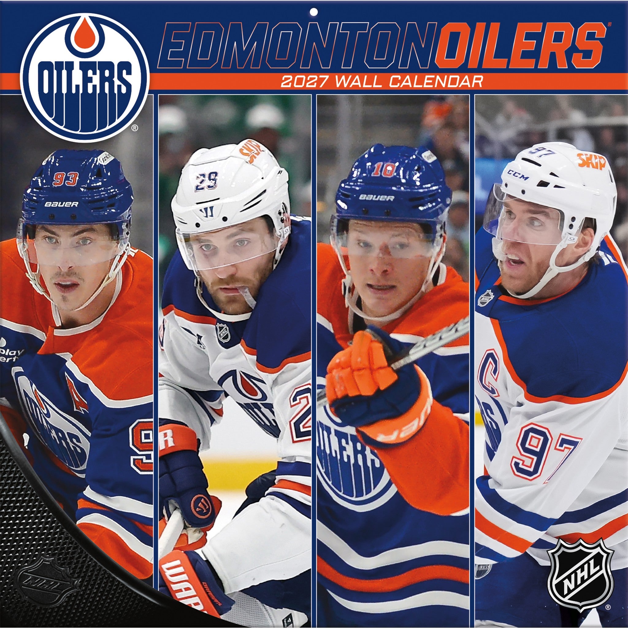 NHL Edmonton Oilers 2027 Wall Calendar