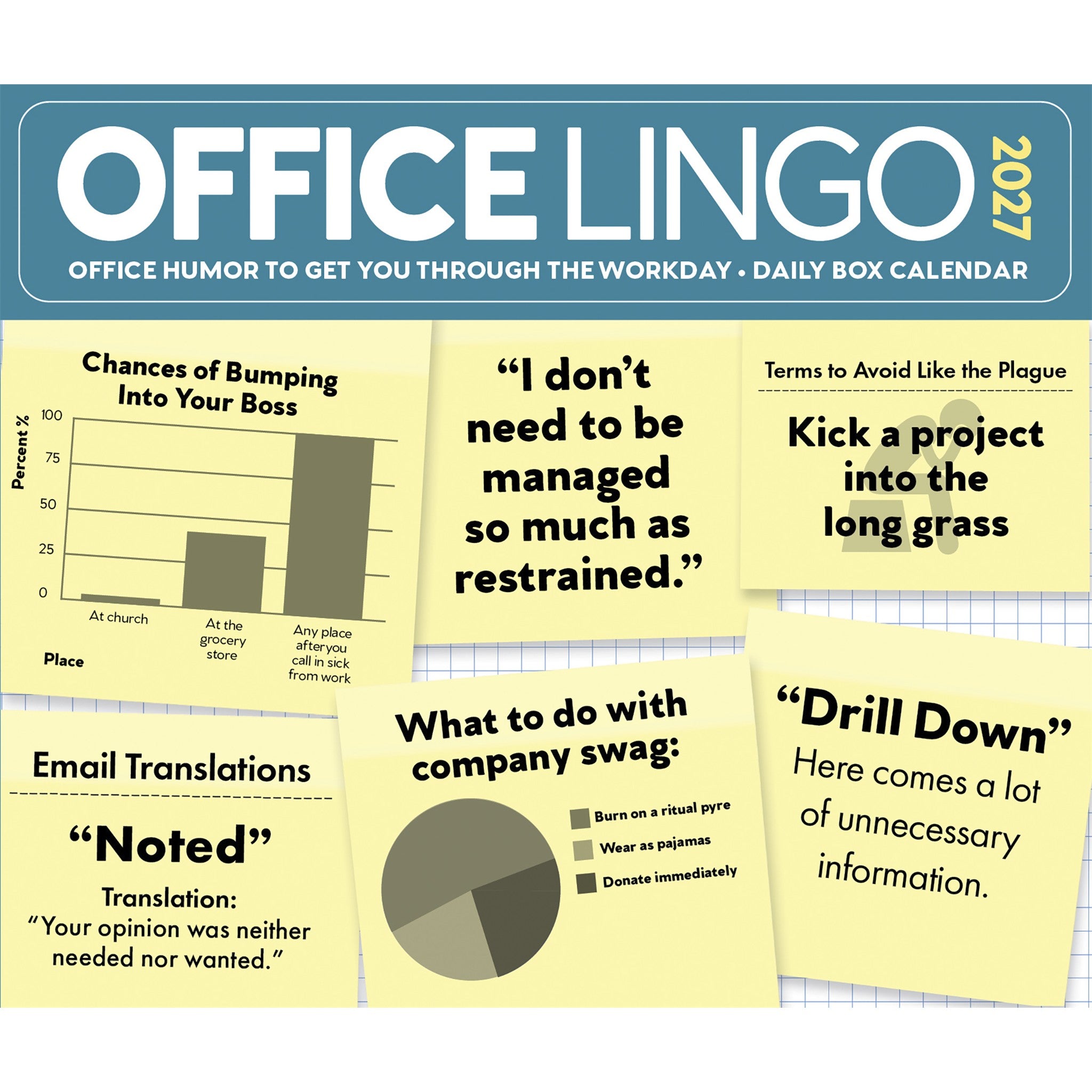 Office Lingo 2027 Box Calendar