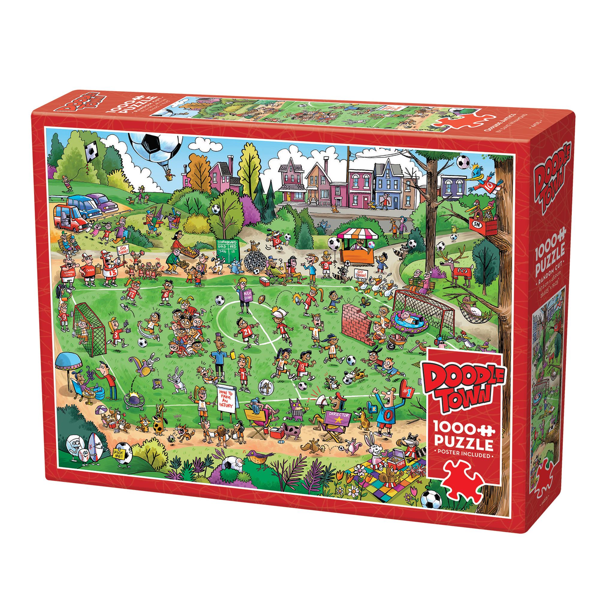 Offside Antics Doodletown 1000 Piece Puzzle
