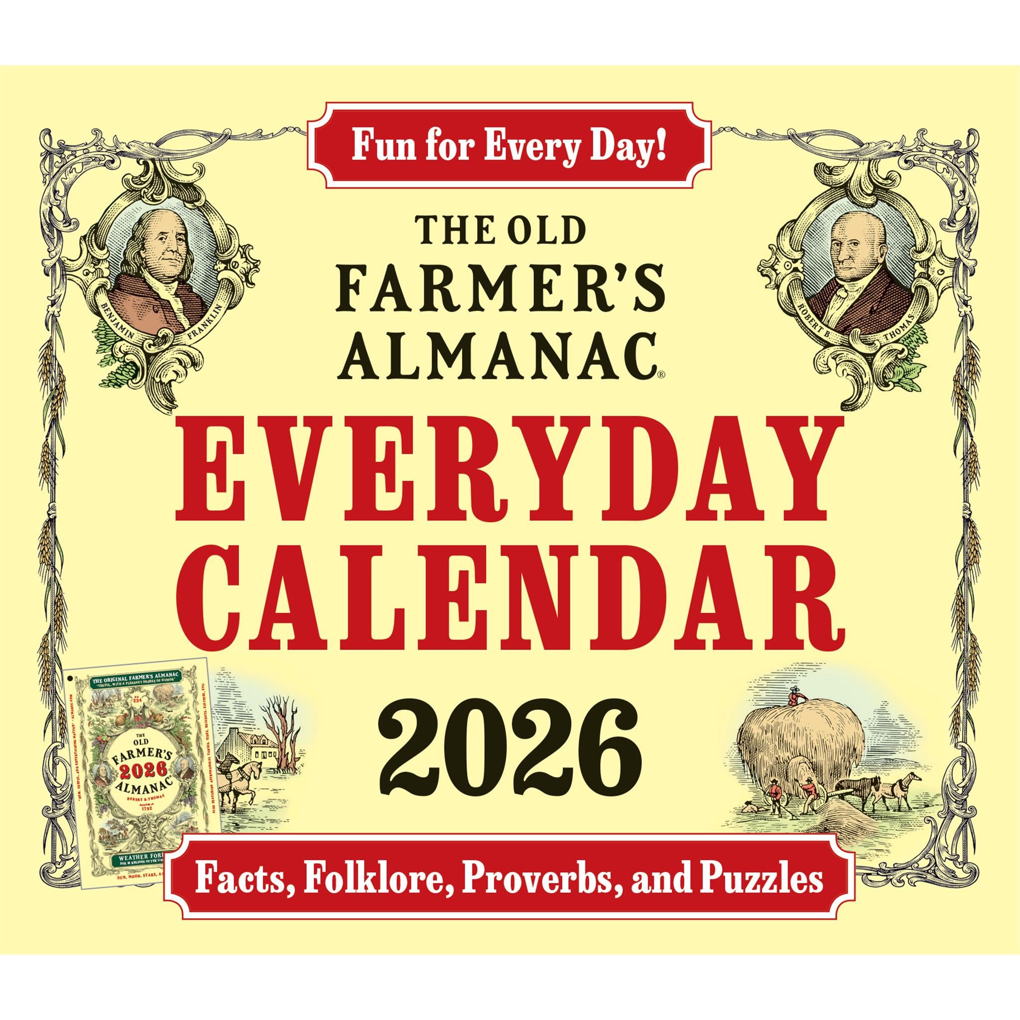 Old Farmers Almanac Everyday 2026 Box Calendar