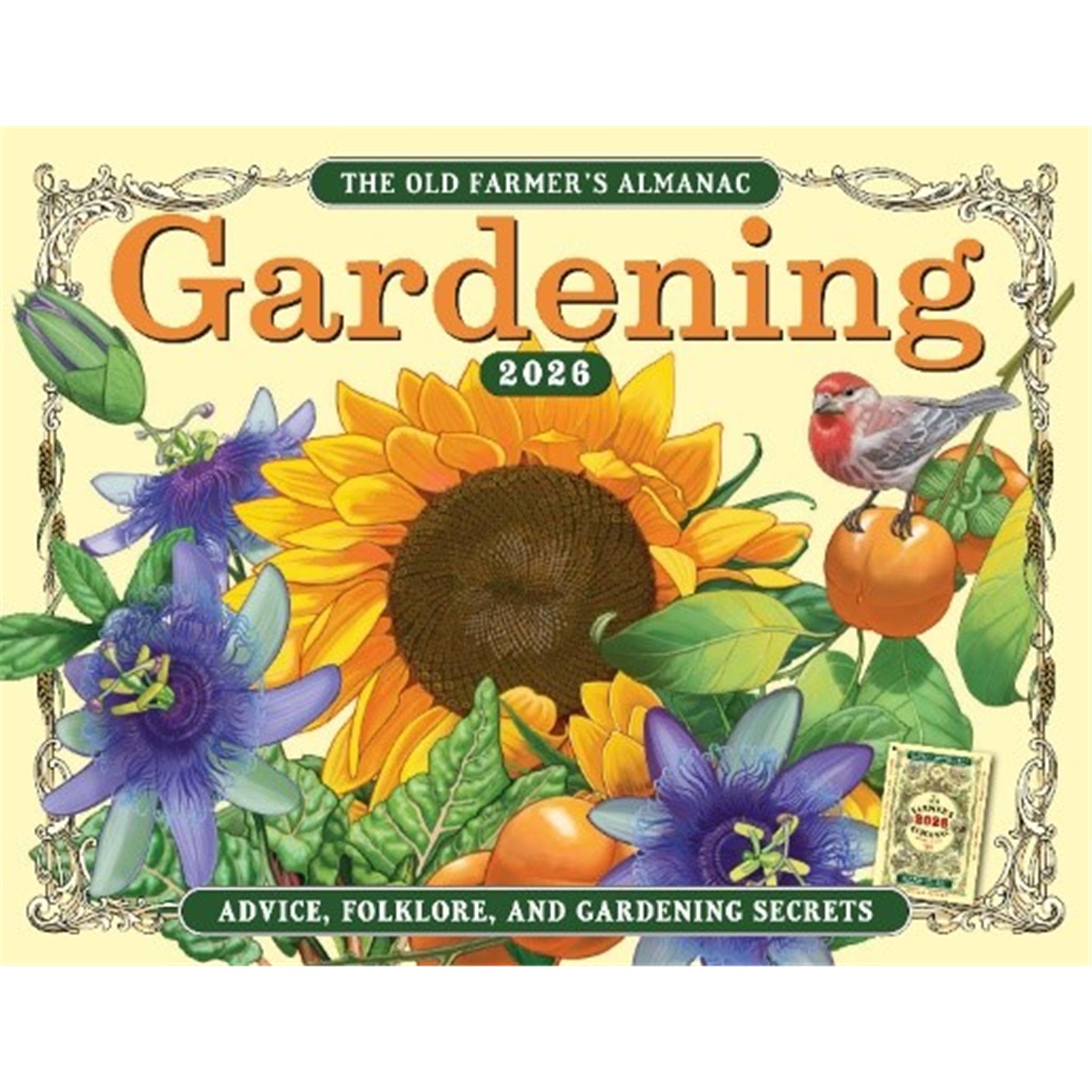 Old Farmers Almanac Gardening 2026 Wall Calendar