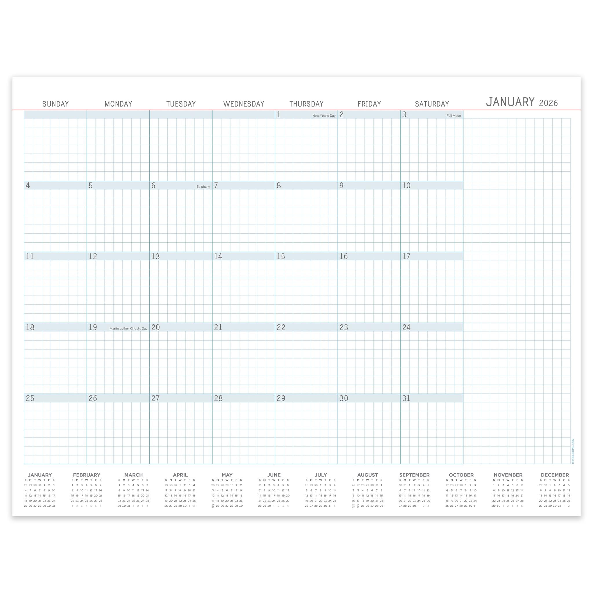 Professional Medium 2026 Desk Pad Calendar