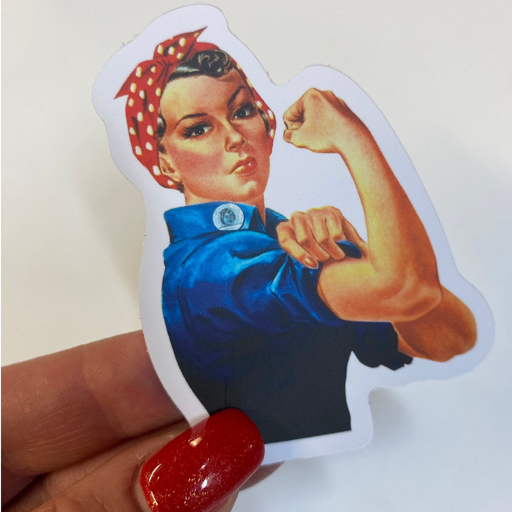 Rosie the Riveter Vinyl Sticker by