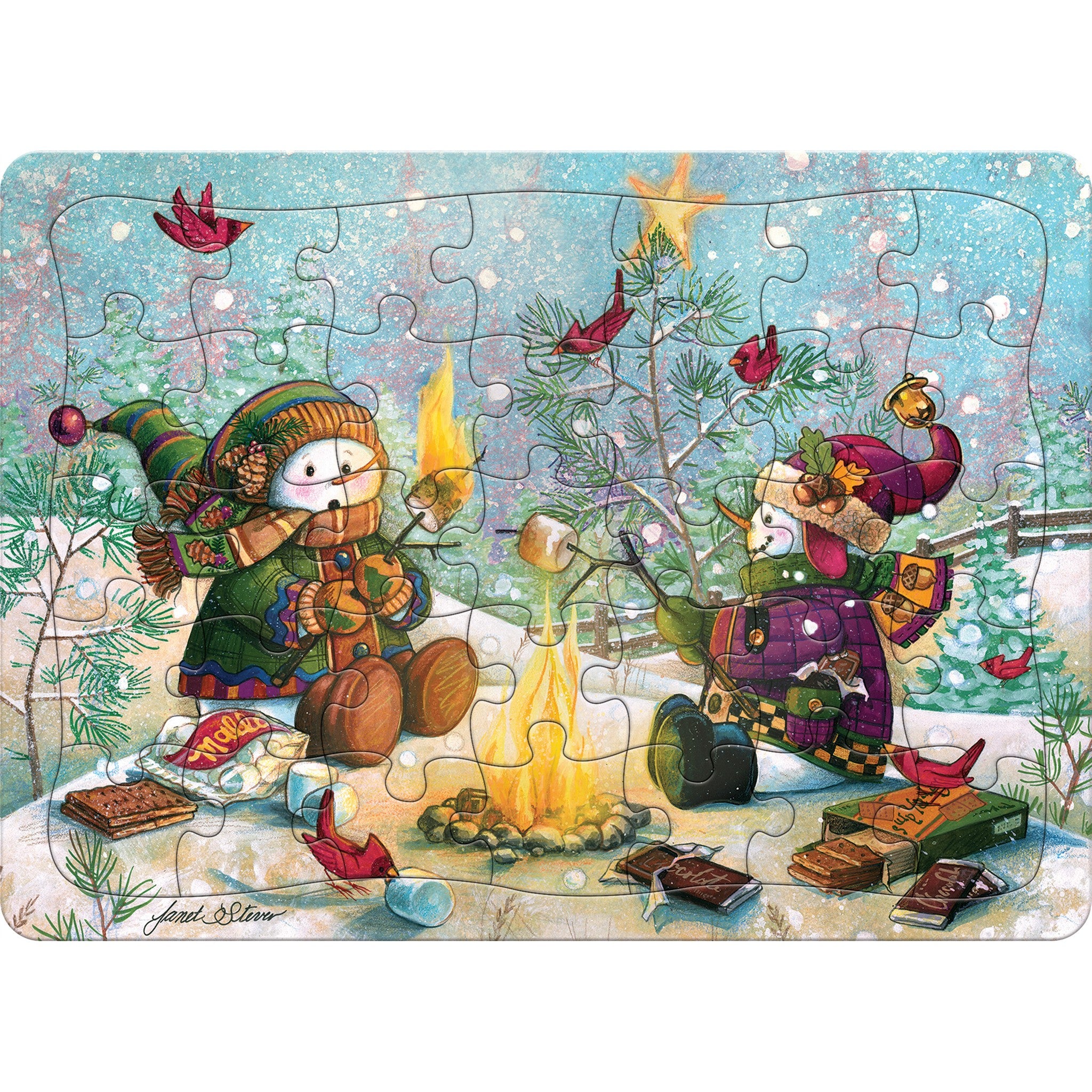 S'more Snowfall 35 Piece Tray Puzzle
