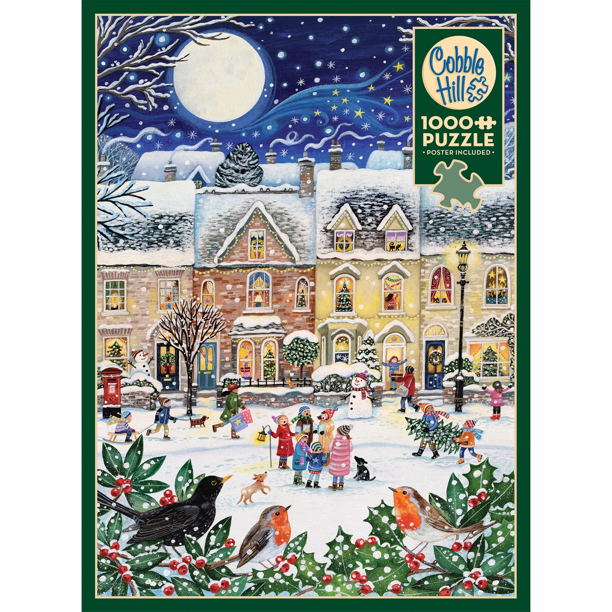 Snowy Street Exclusive 1000 Piece Puzzle