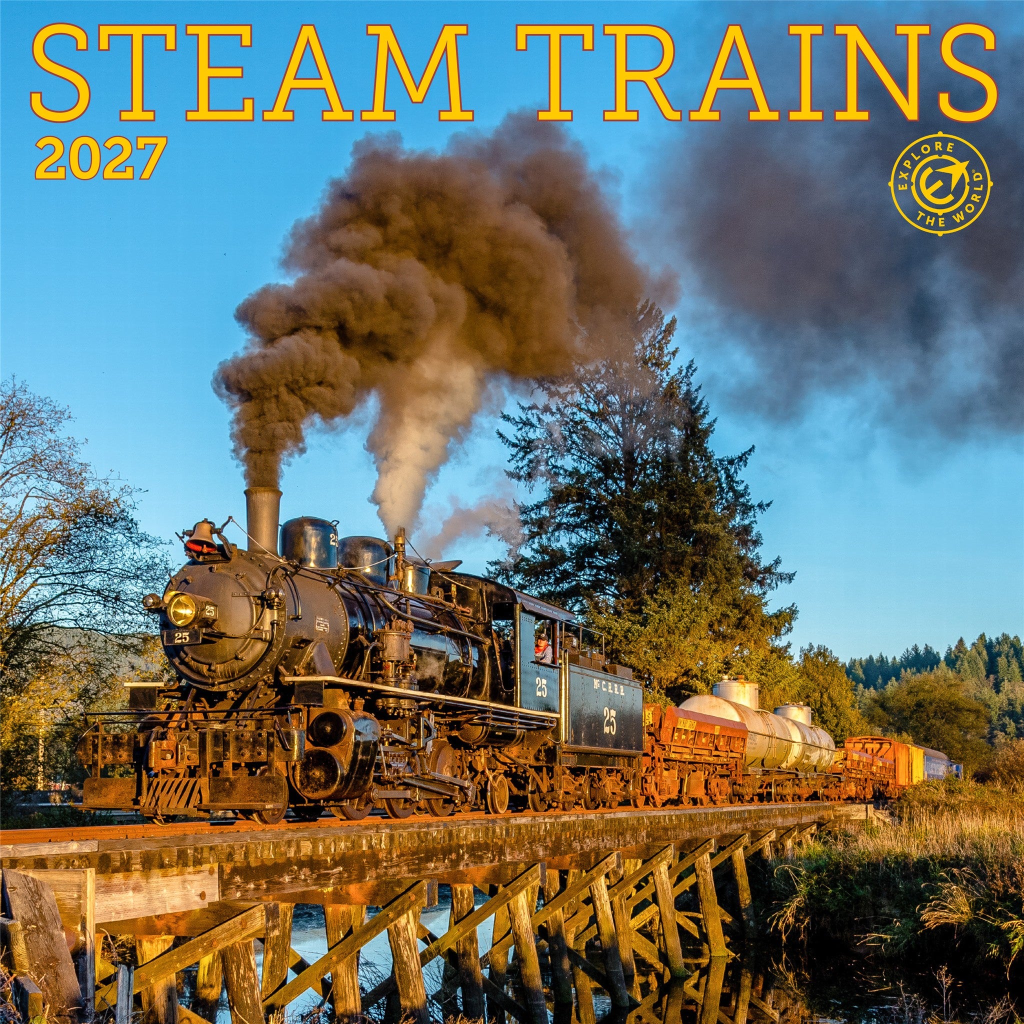 Steam Trains 2027 Mini Calendar