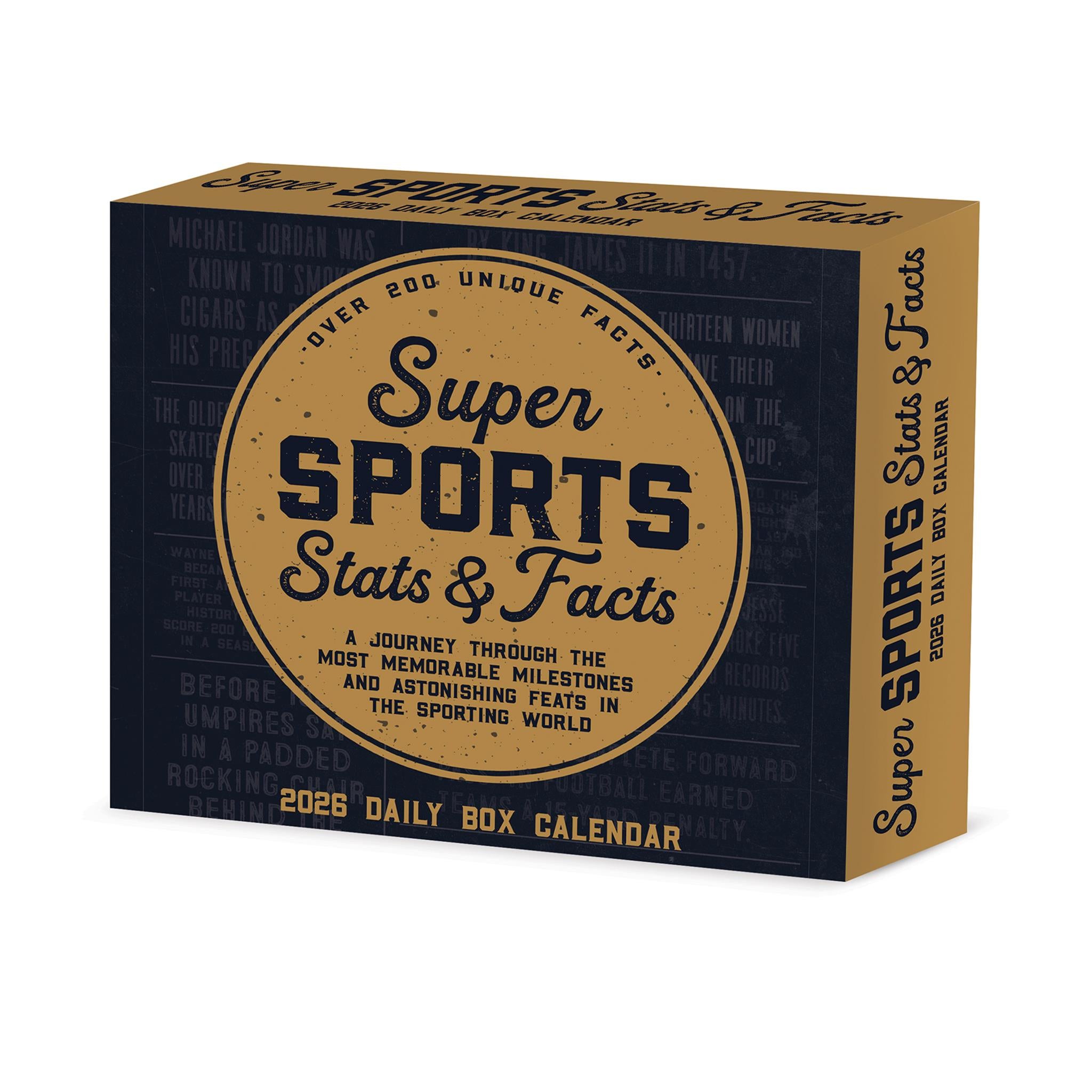 Super Sports Stats & Facts 2026 Box Calendar - Online Only