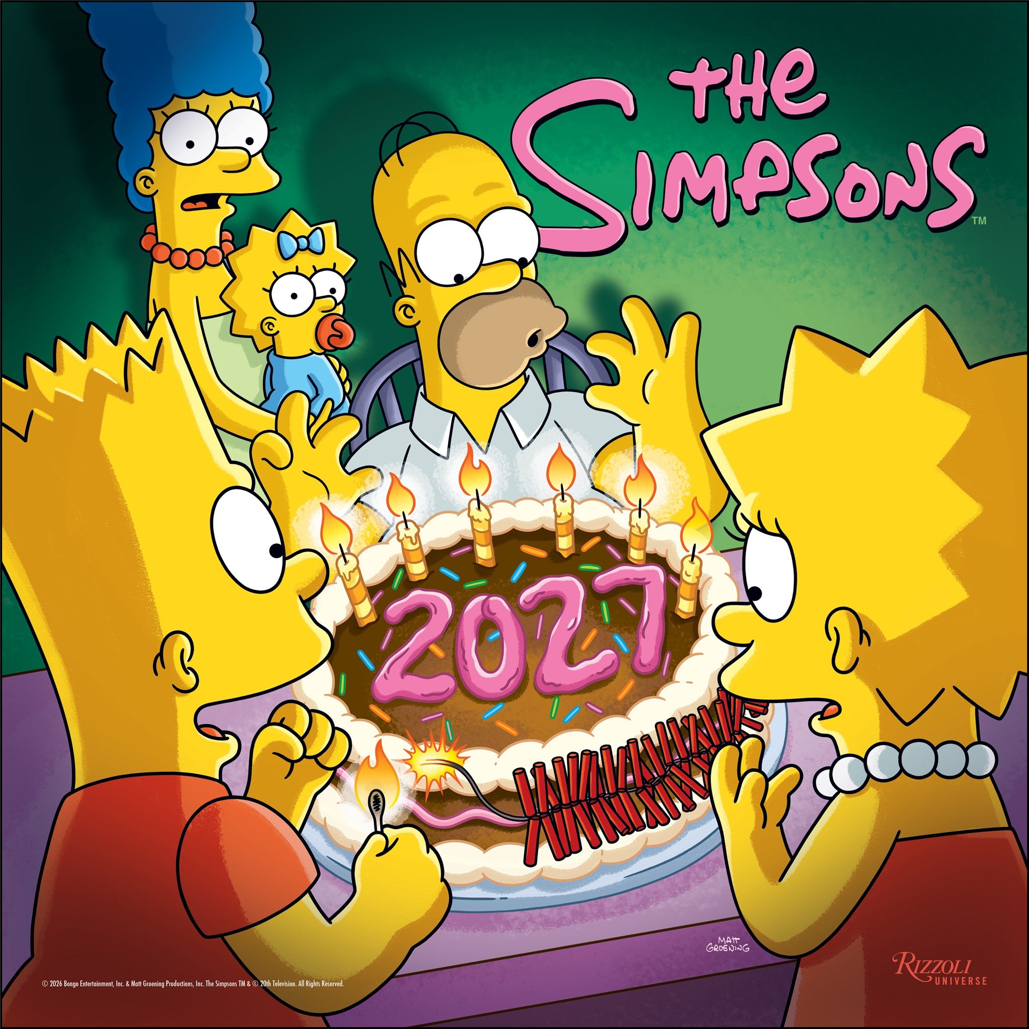 The Simpsons 2027 Wall Calendar