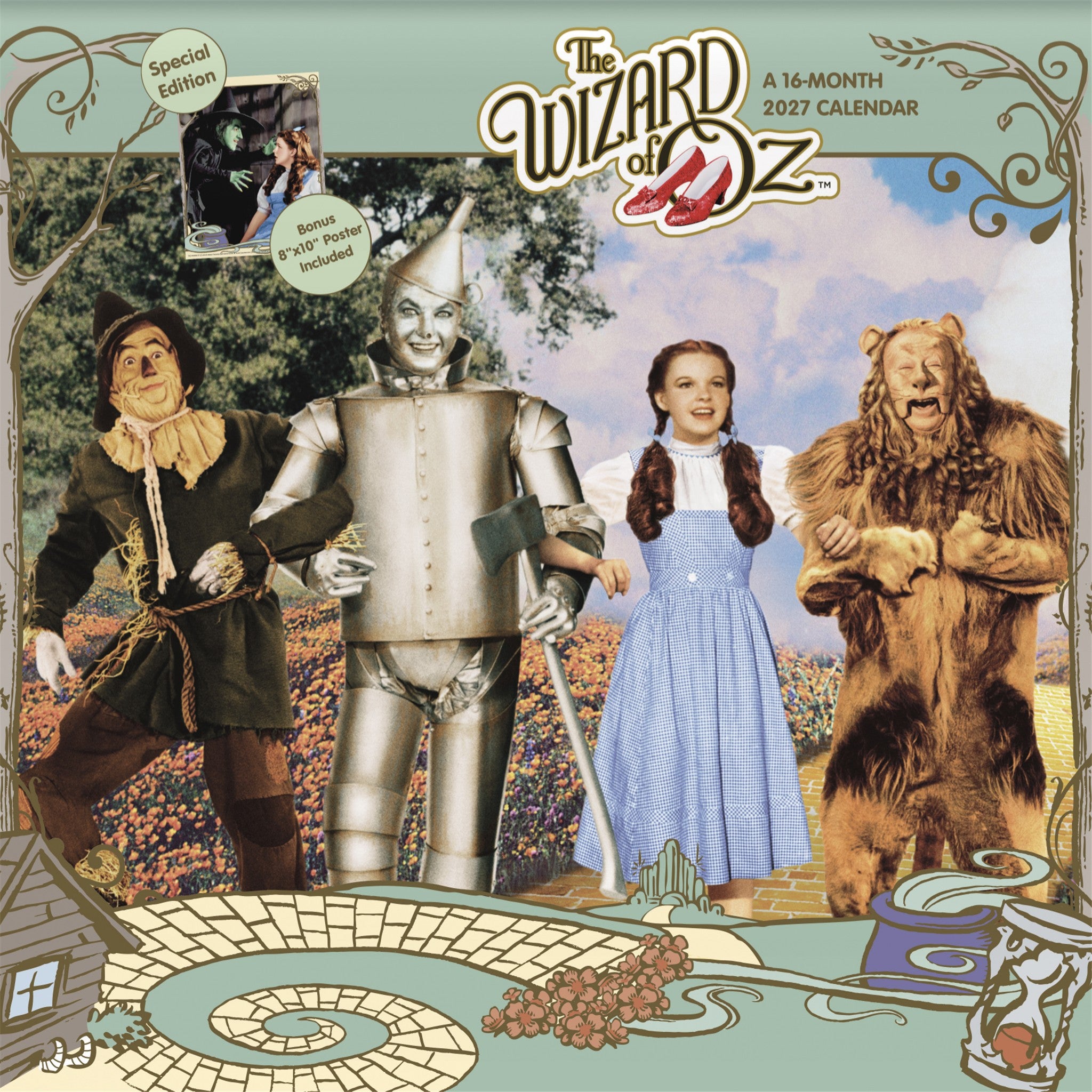 The Wizard of Oz Exclusive with Print 2027 Wall Calendar