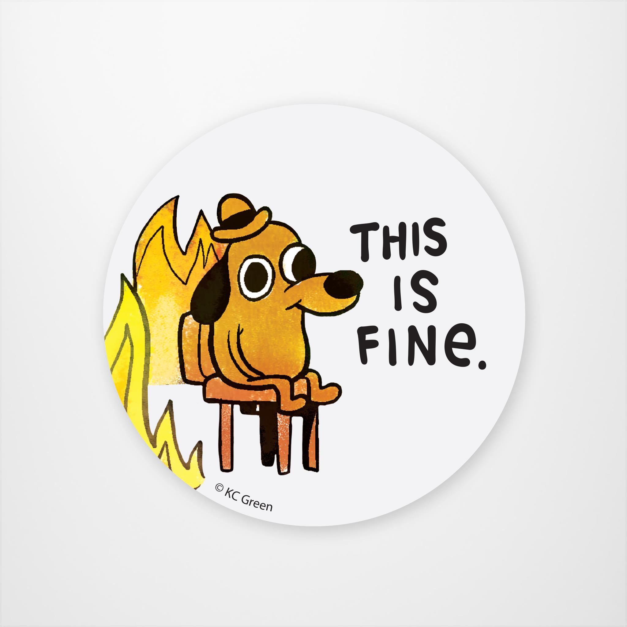 This is Fine Vinyl Sticker