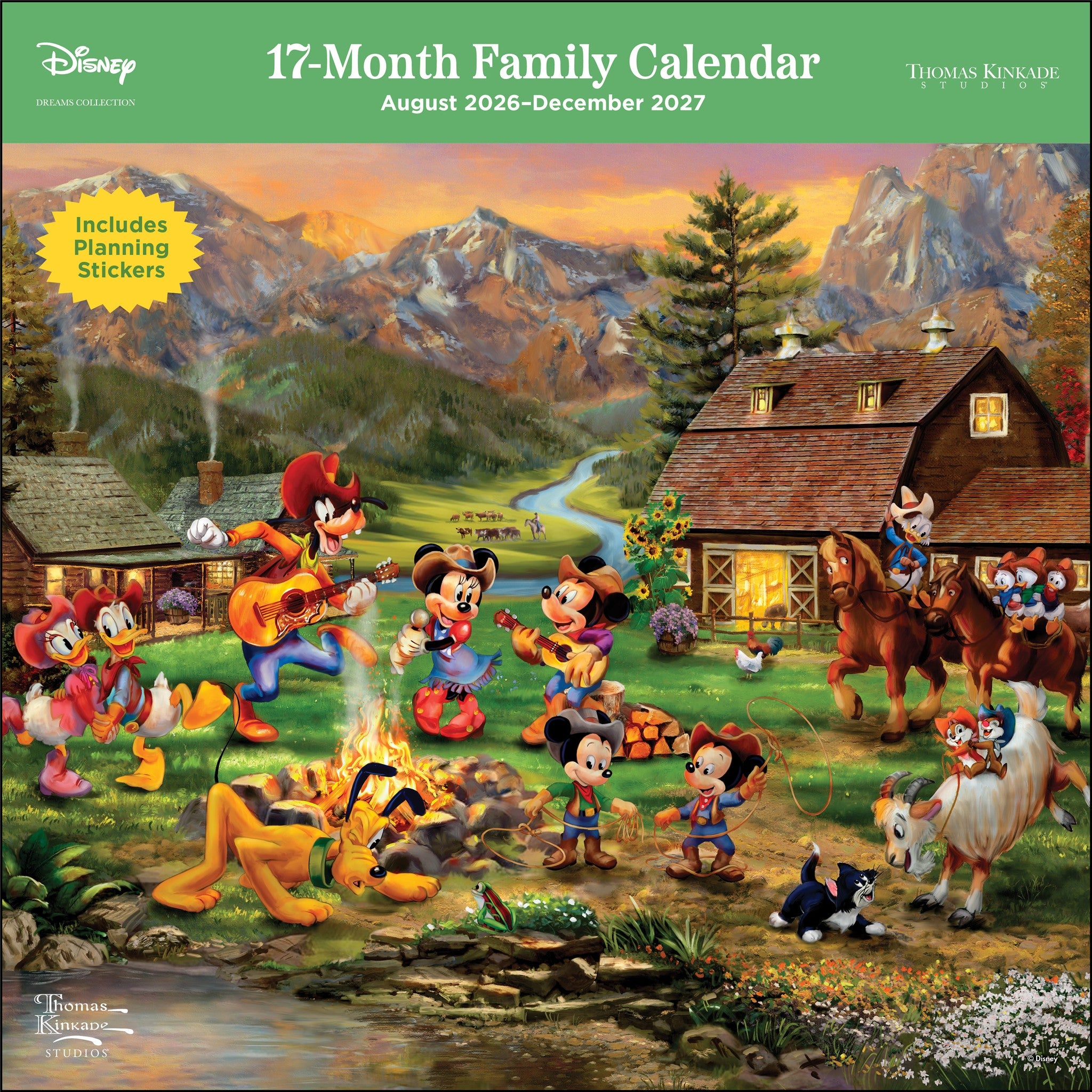 Thomas Kinkade Disney Dreams 2027 Wall Calendar