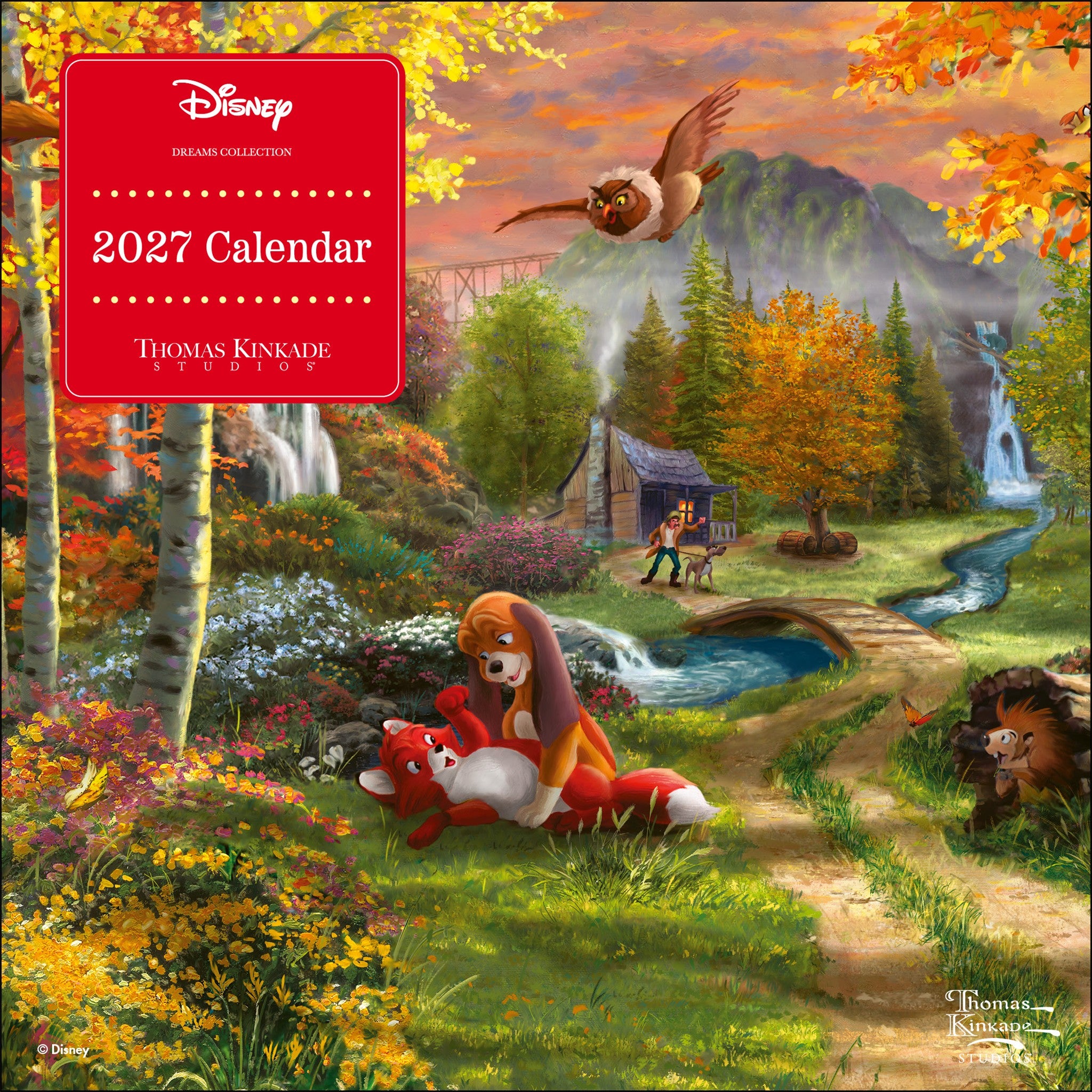 Thomas Kinkade Disney Dreams Collection 2027 Mini Calendar