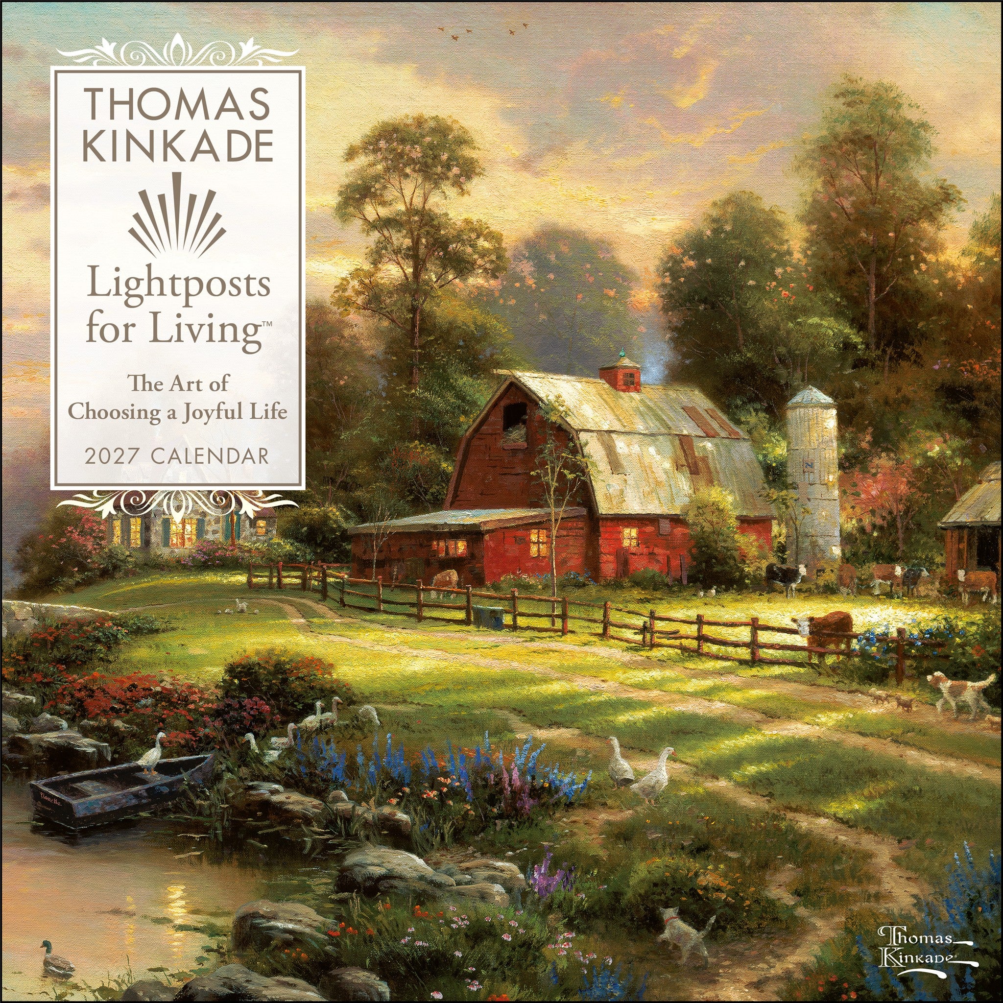 Thomas Kinkade Lightposts for Living 2027 Wall Calendar