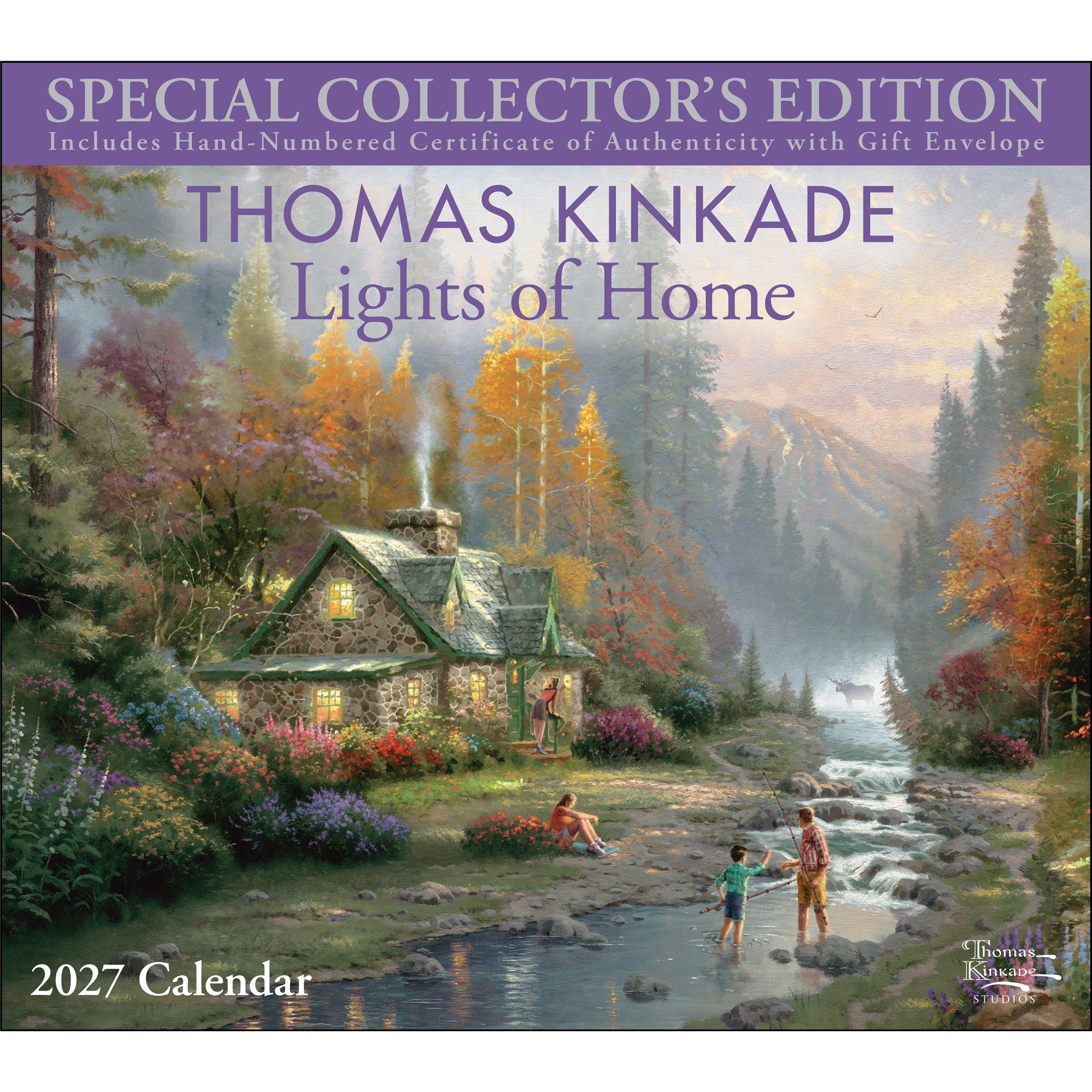 Thomas Kinkade Lights of Home Special Collector's Edition Deluxe 2027 Wall Calendar
