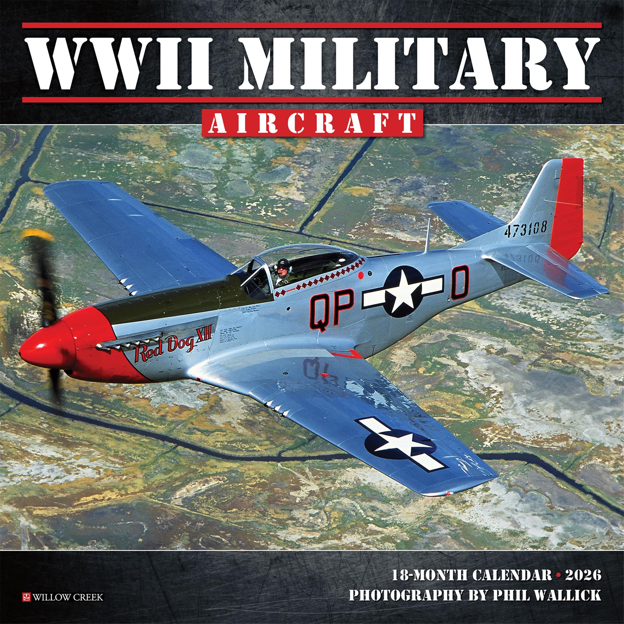 WWII Military Aircraft 2026 Mini Calendar