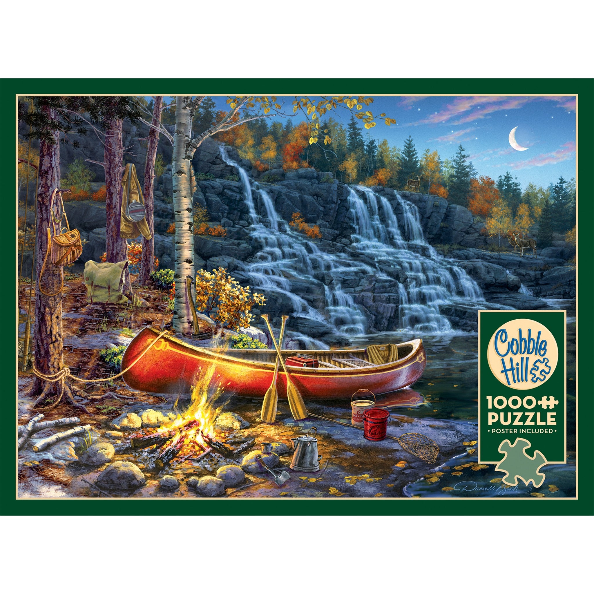 Waterfall Camp 1000 Piece Puzzle
