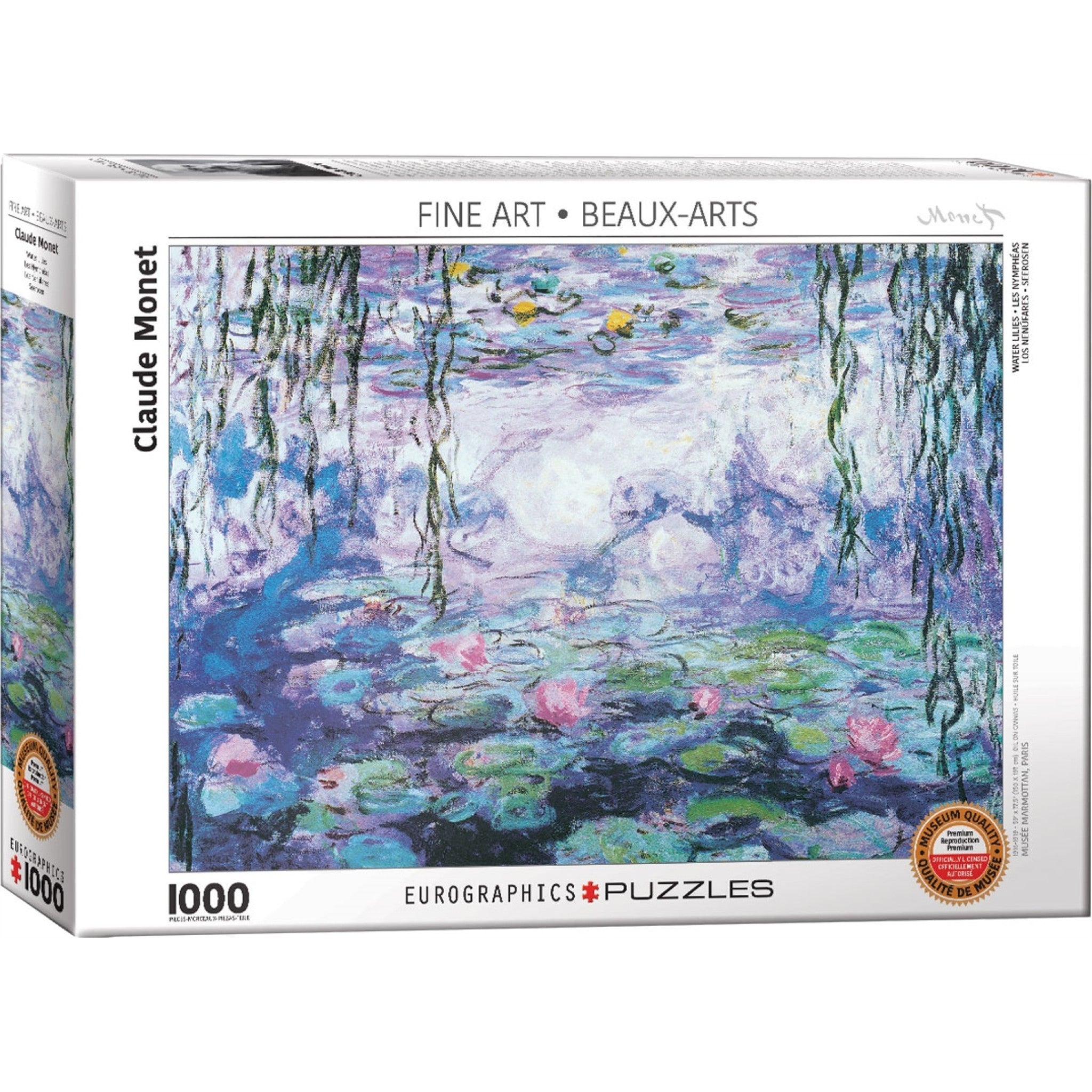 Waterlilies Monet Exclusive 1000 Piece Puzzle