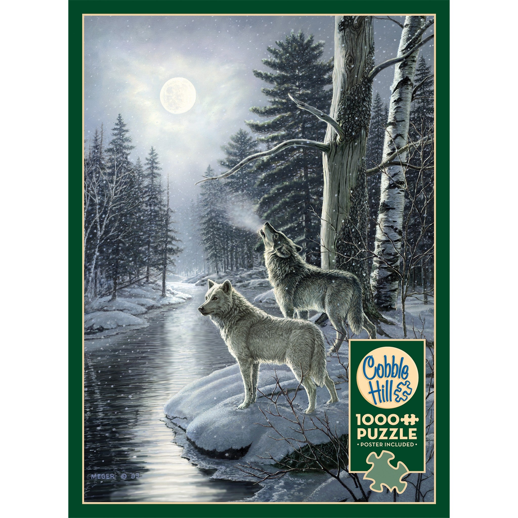 Wolves by Moonlight 1000 Piece Puzzle
