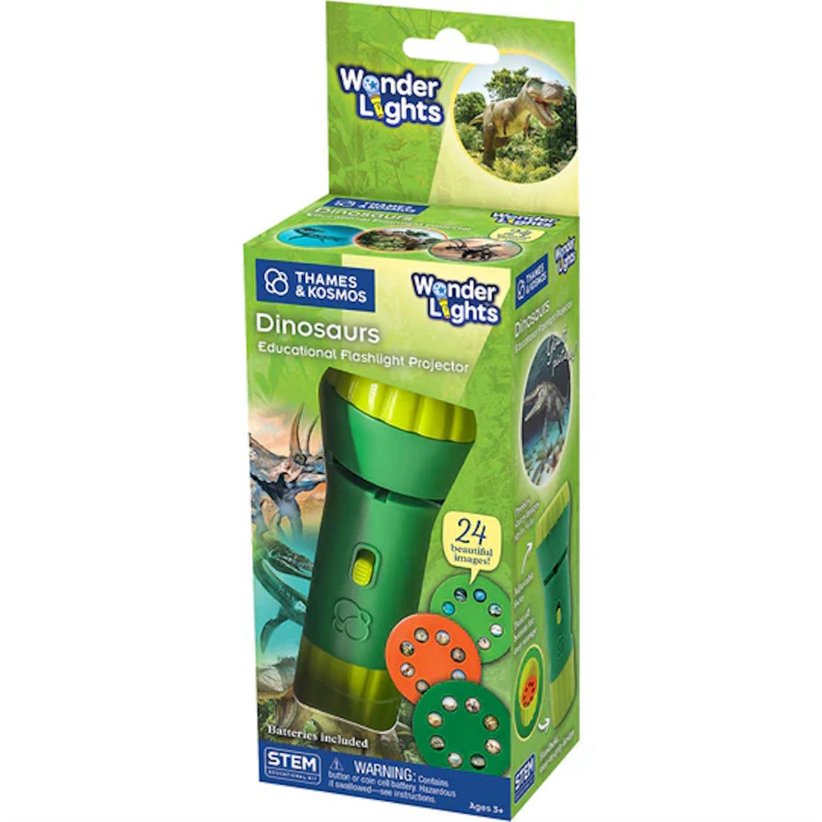 Wonder Lights Dinosaurs Educational Flashlight Projector