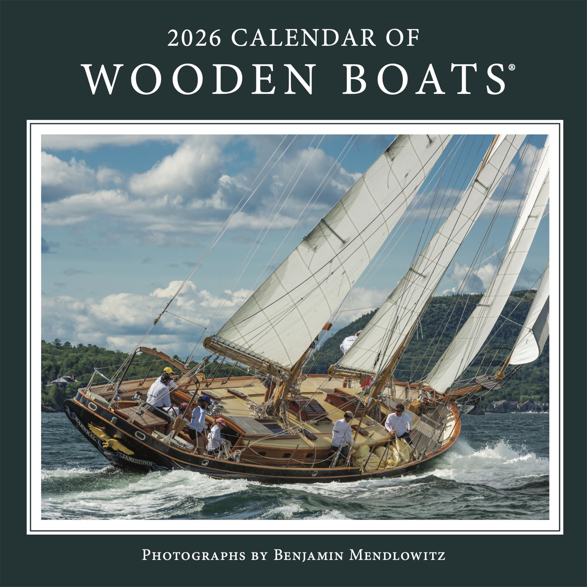 Wooden Boats 2026 Wall Calendar