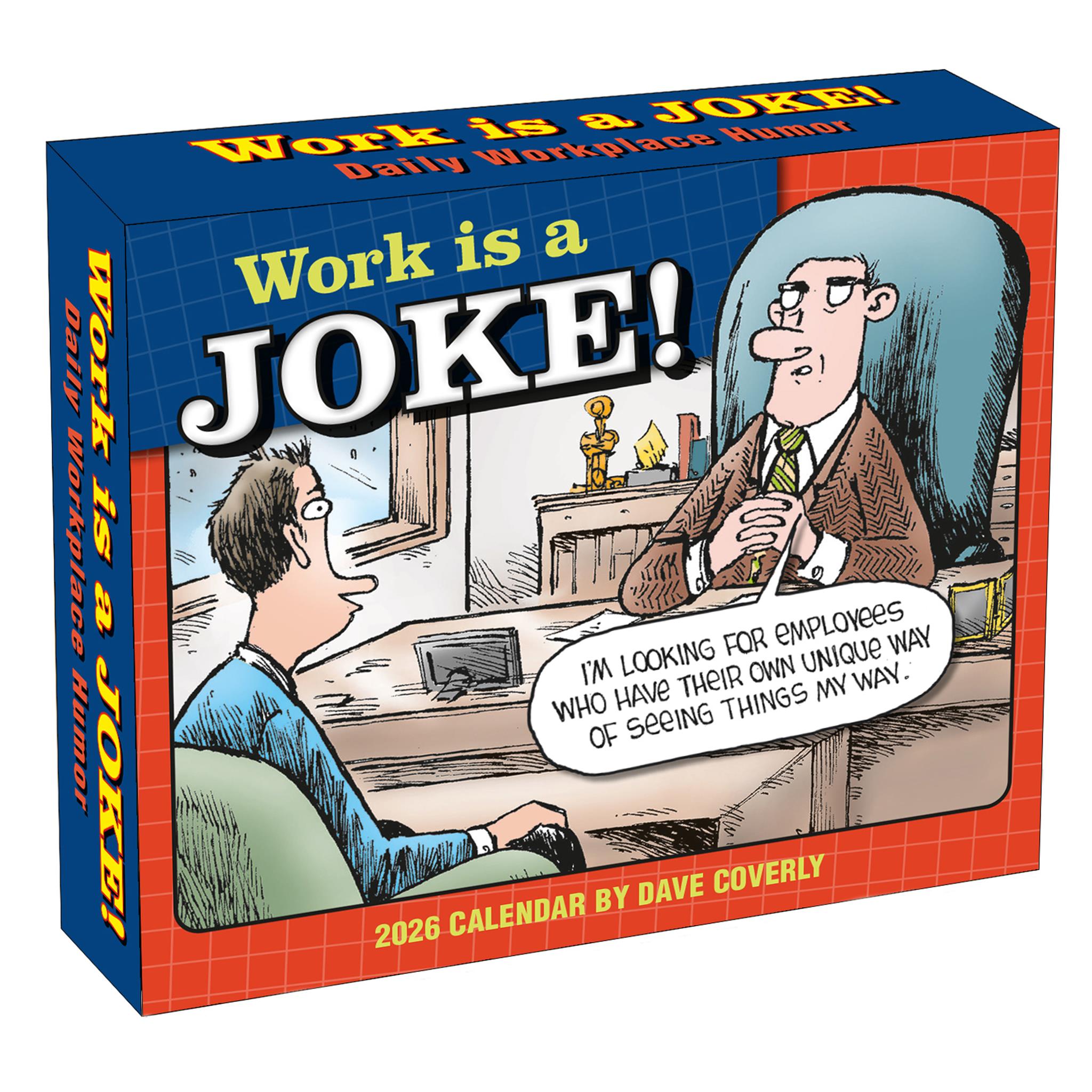 Work Is A Joke Daily Workplace Humor 2026 Box Calendar