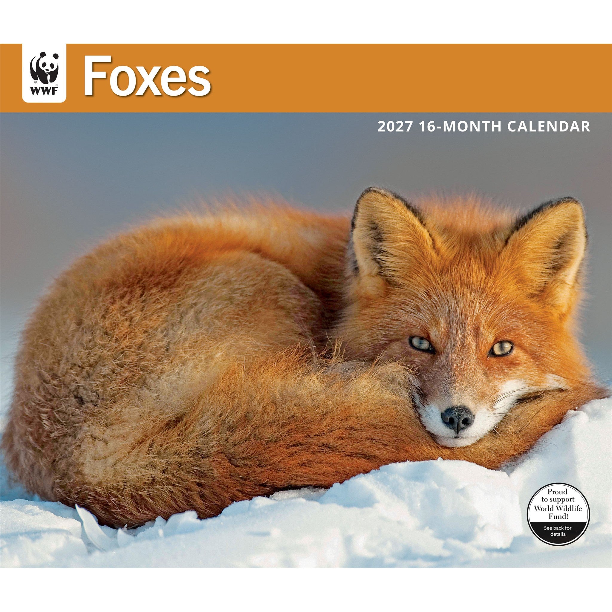 World Wildlife Fund Foxes 2027 Wall Calendar