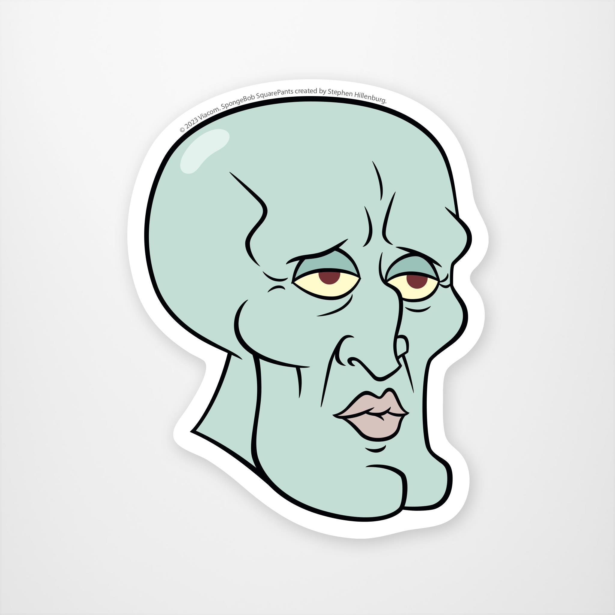 Handsome Squidward Vinyl Sticker