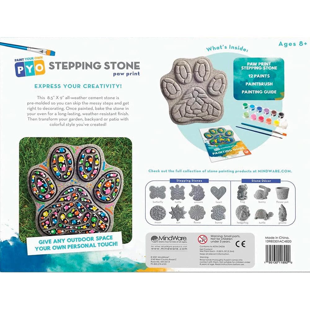 Paw Print Paint Your Own Stepping Stone product image