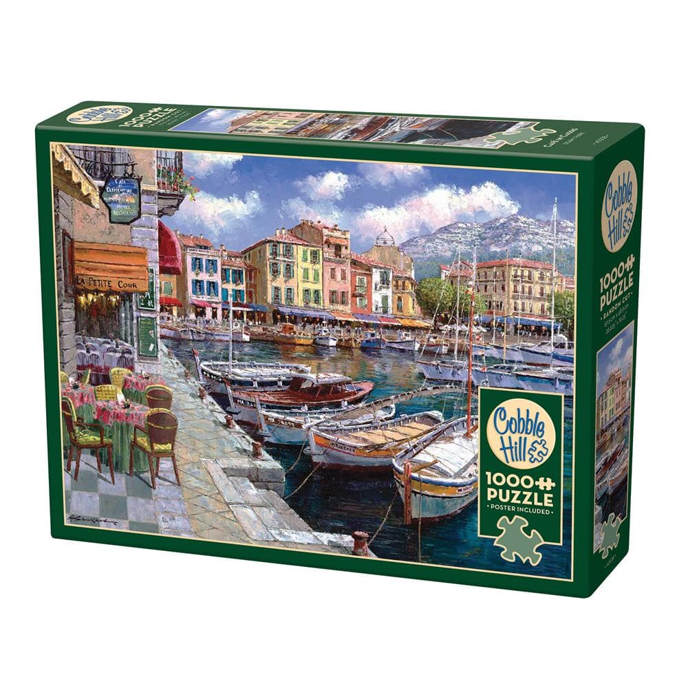 Cafe in Cassis Exclusive Jigsaw Puzzle (1000 Piece) product image