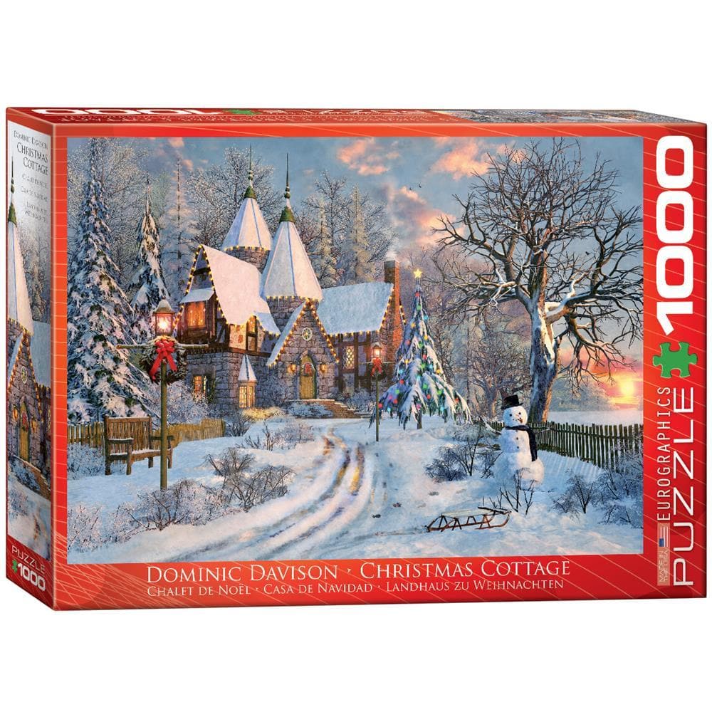 Christmas Cottage Holiday Jigsaw Puzzle (1000 Piece)
