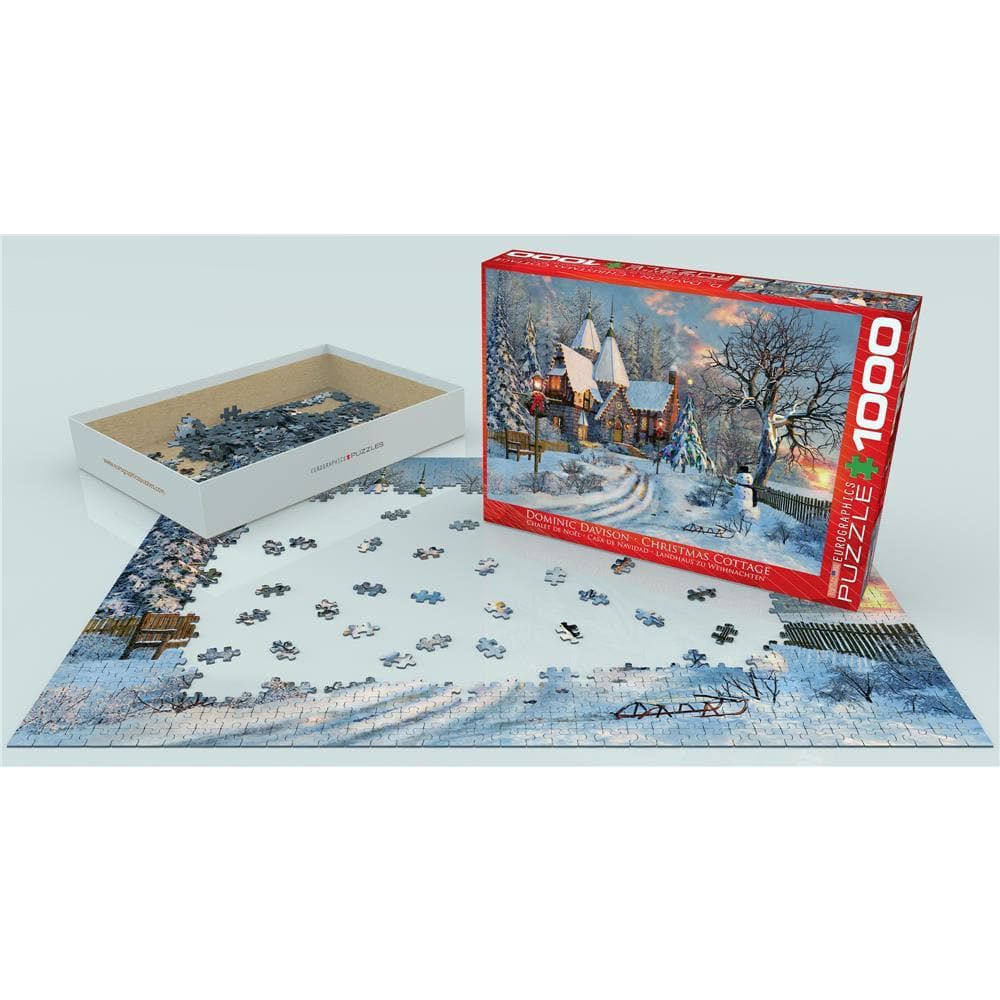 Christmas Cottage Holiday Jigsaw Puzzle (1000 Piece)