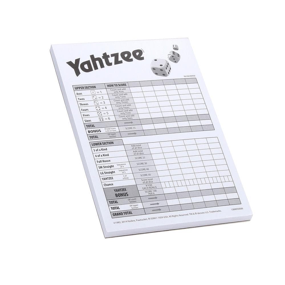 630509354146 Yahtzee Score Cards Hasbro - Calendar Club2