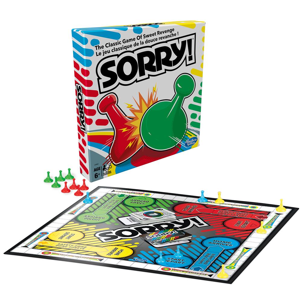 Sorry board game by Hasbro | Calendar Club
