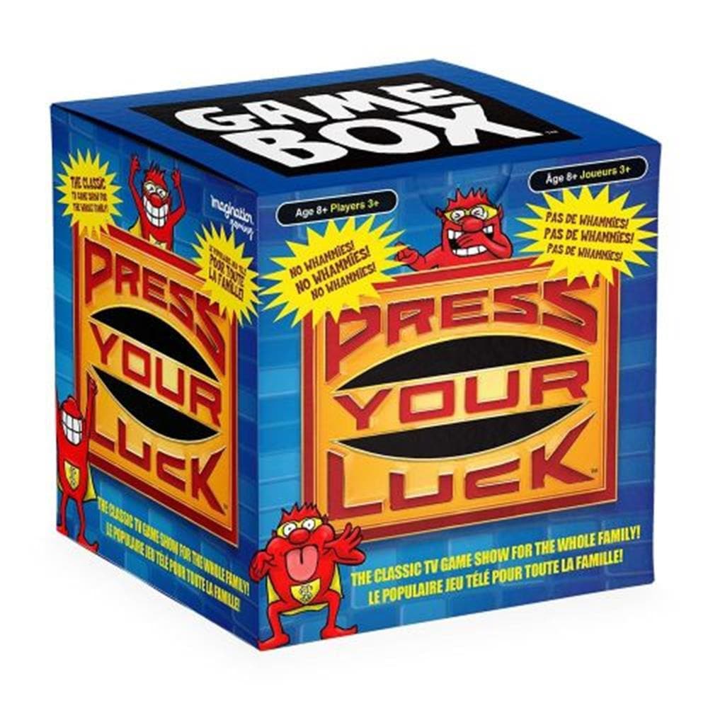 PRESS YOUR LUCK Deluxe JUMBO Card Game, Bring the Classic TV Game Show  Home, Full of Trivia, Tactics, Choices, and Chances, Play with Family and