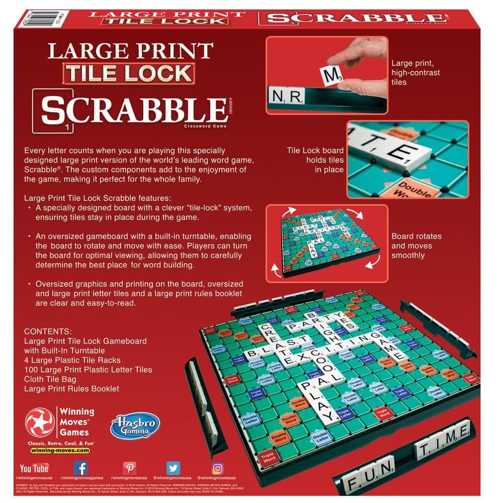 Large Print Tile Lock Scrabble product image