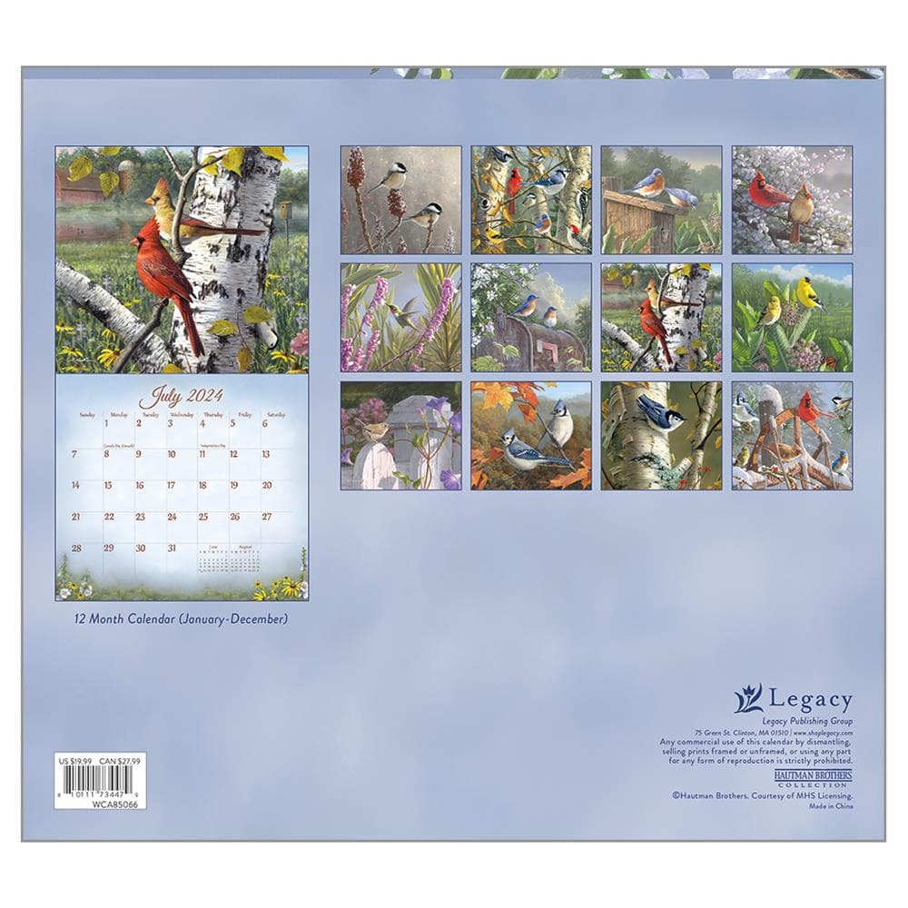 Songbirds 2024 Special Edition Wall Calendar product image