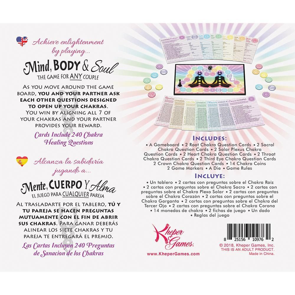 Mind Body and Soul Game Back Cover