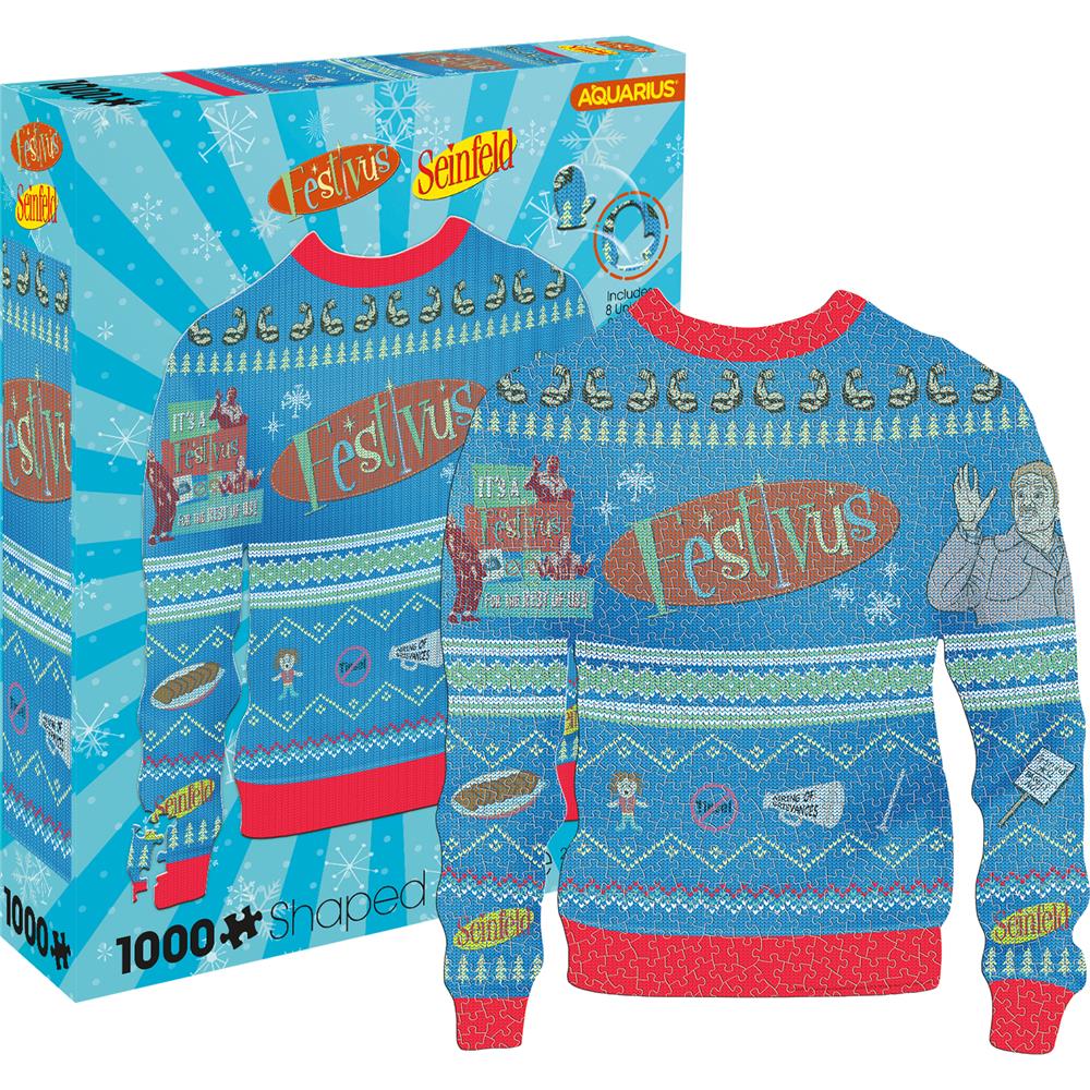 Festivus Ugly Christmas Sweater Jigsaw Puzzle (1000 piece)