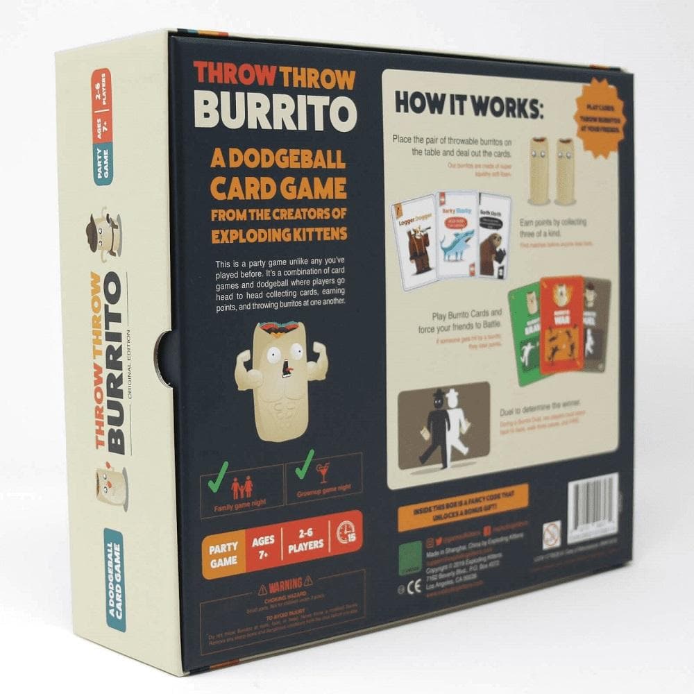 Throw Throw Burrito Game by Exploding Kittens | Calendar Club