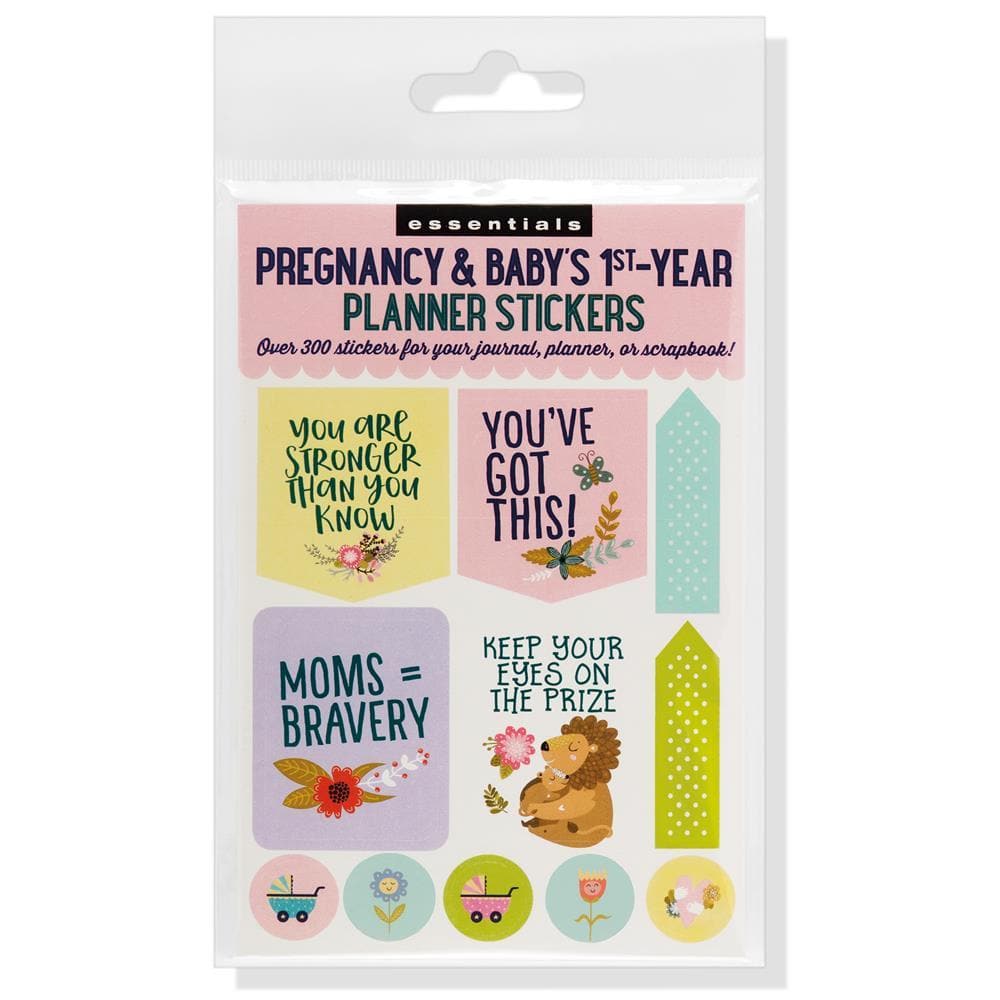 Pregnancy and Babys 1st Year Planner Stickers Front Cover
