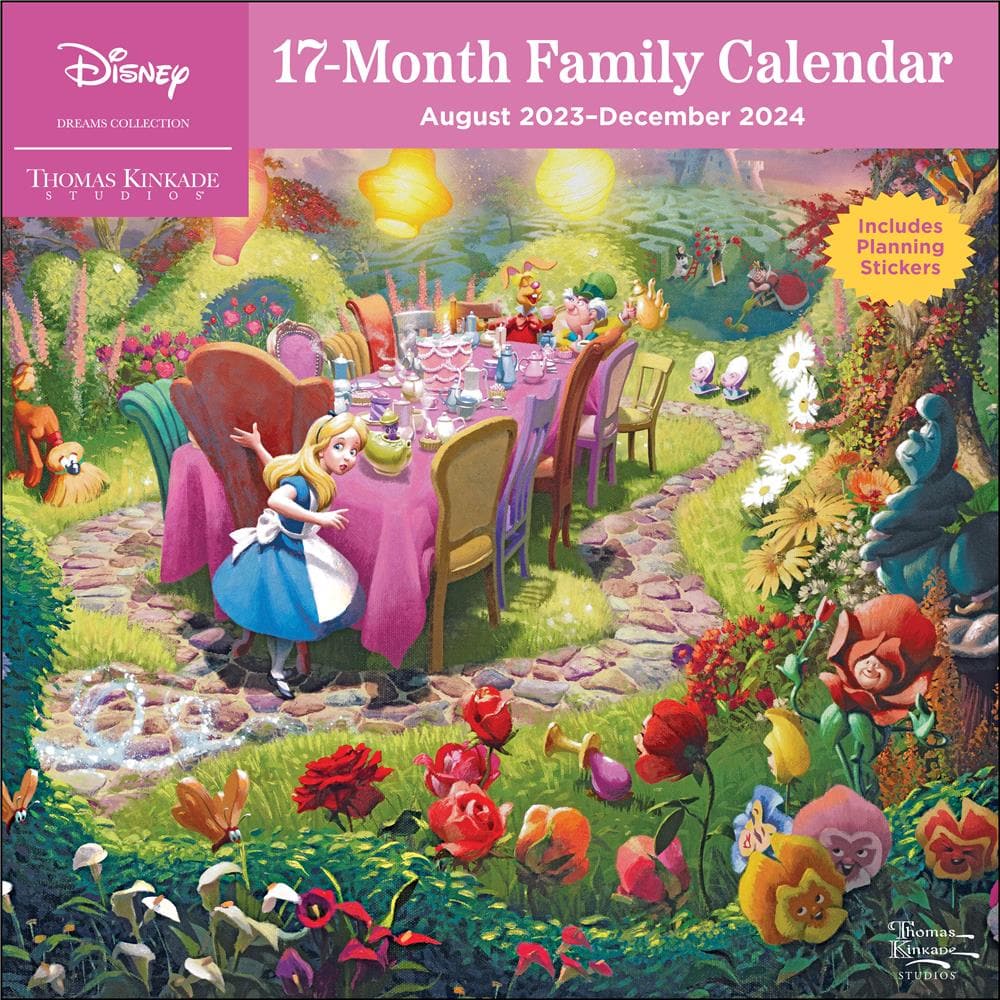 Kinkade Disney 17 Month 2024 Family Planner Wall Calendar product image